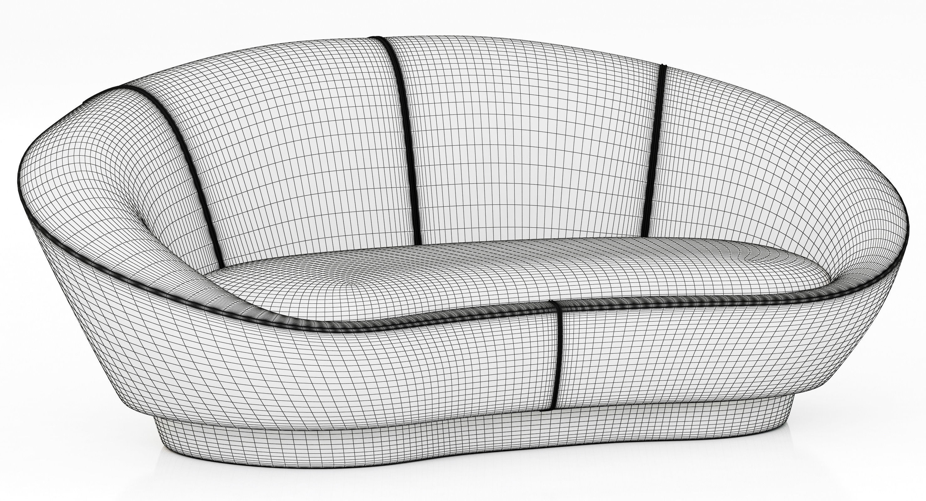 Baxter Janette Sofa 3D model_7