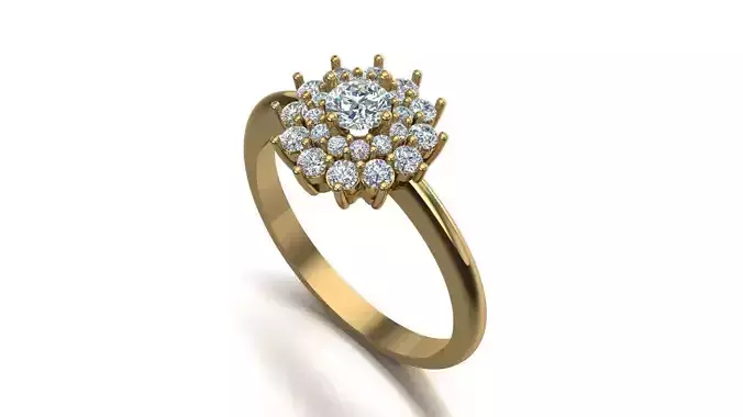 Diamond ring 3d model printable model