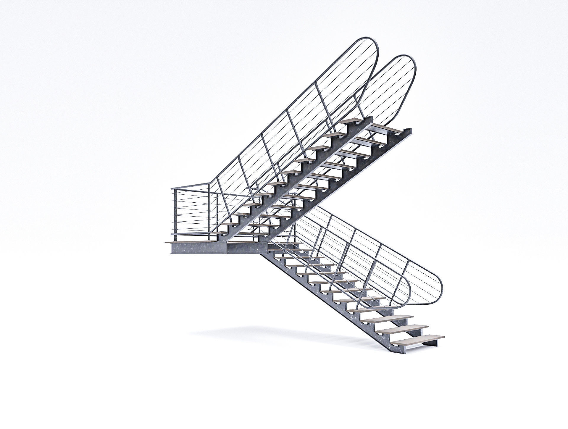 Hangar Building with STUDIO SET Low-poly 3D model_17