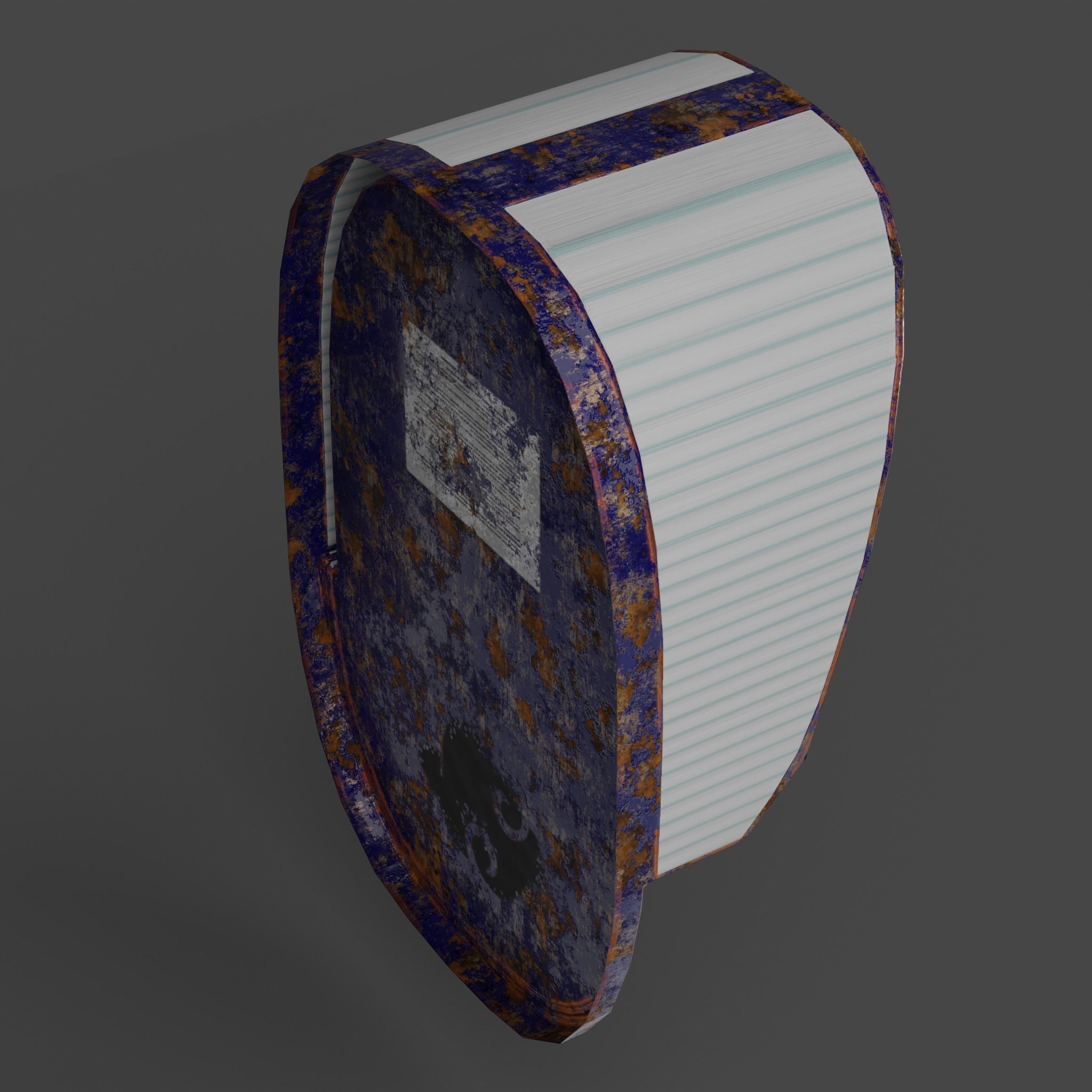 Rust PayPhone Low-poly 3D model_2