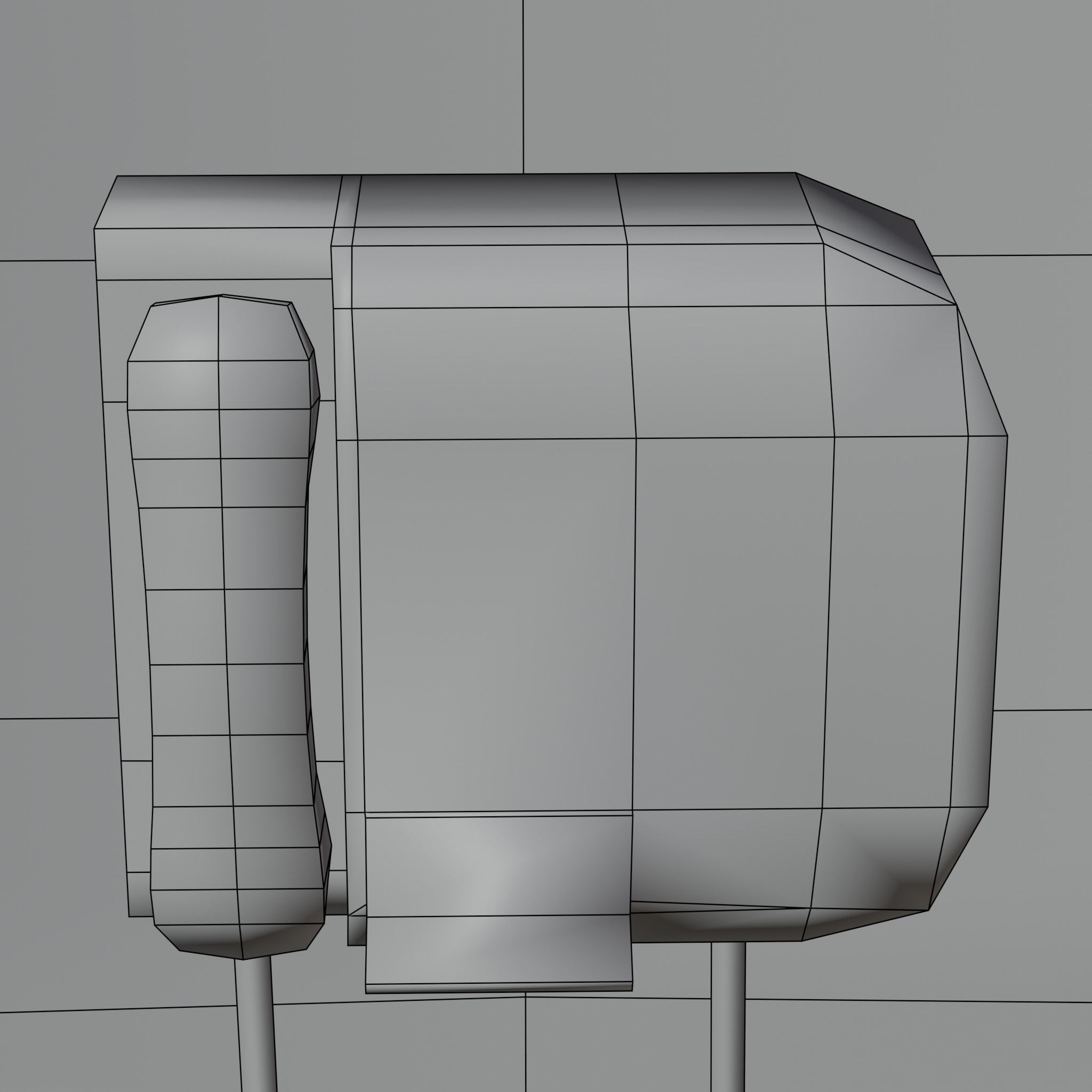 Rust PayPhone Low-poly 3D model_5