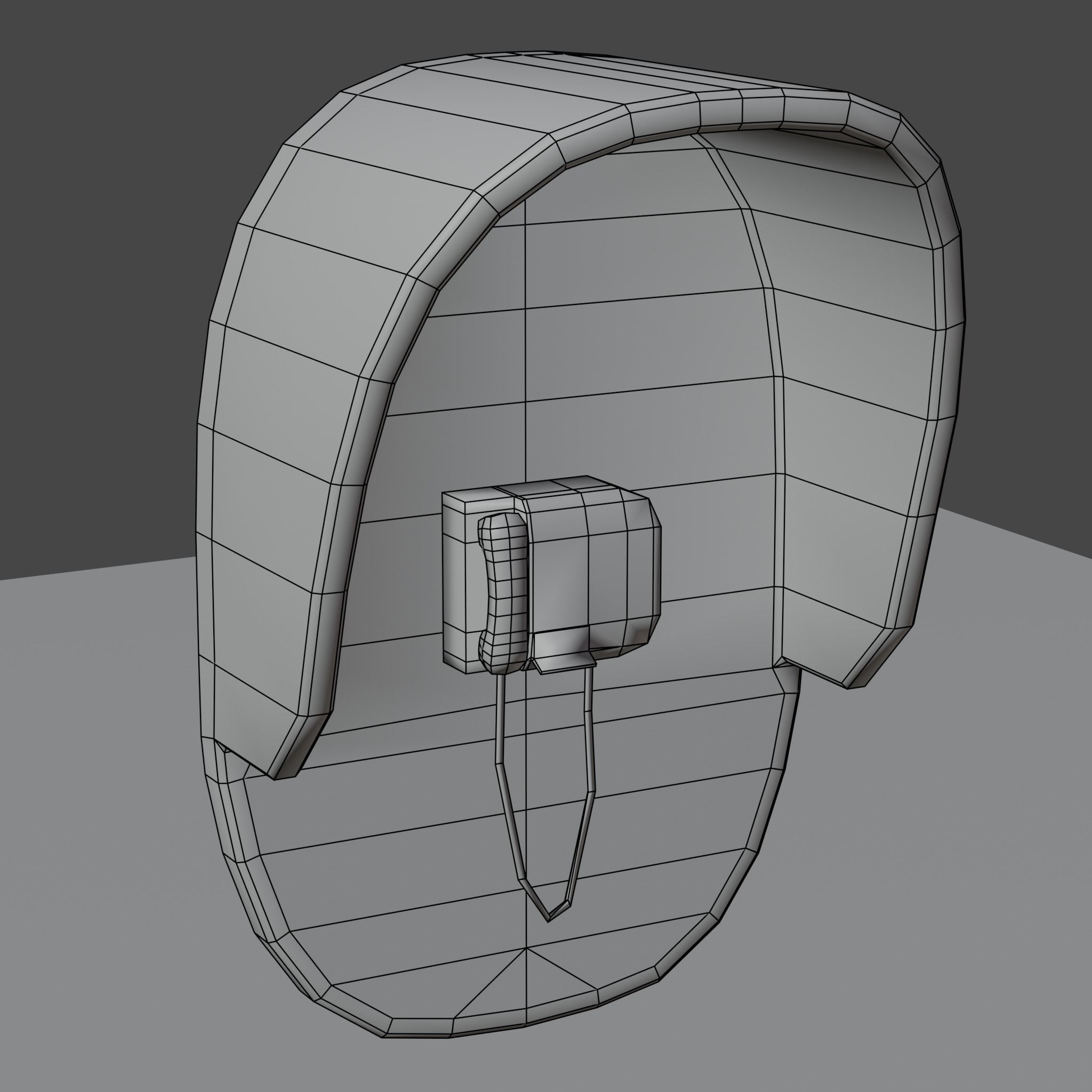 Rust PayPhone Low-poly 3D model_1