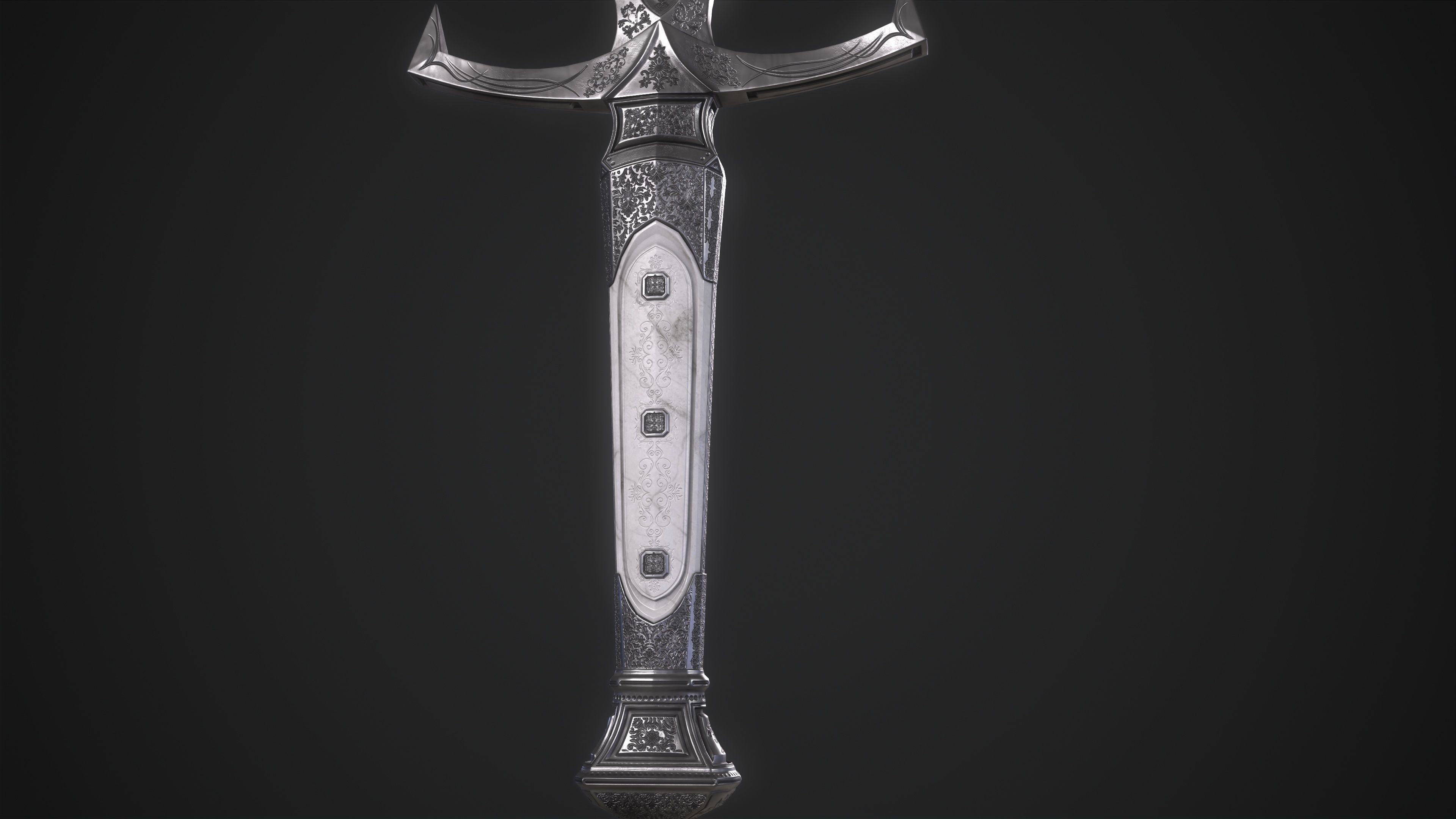 Dagger Melee Weapon Low-poly 3D model_6