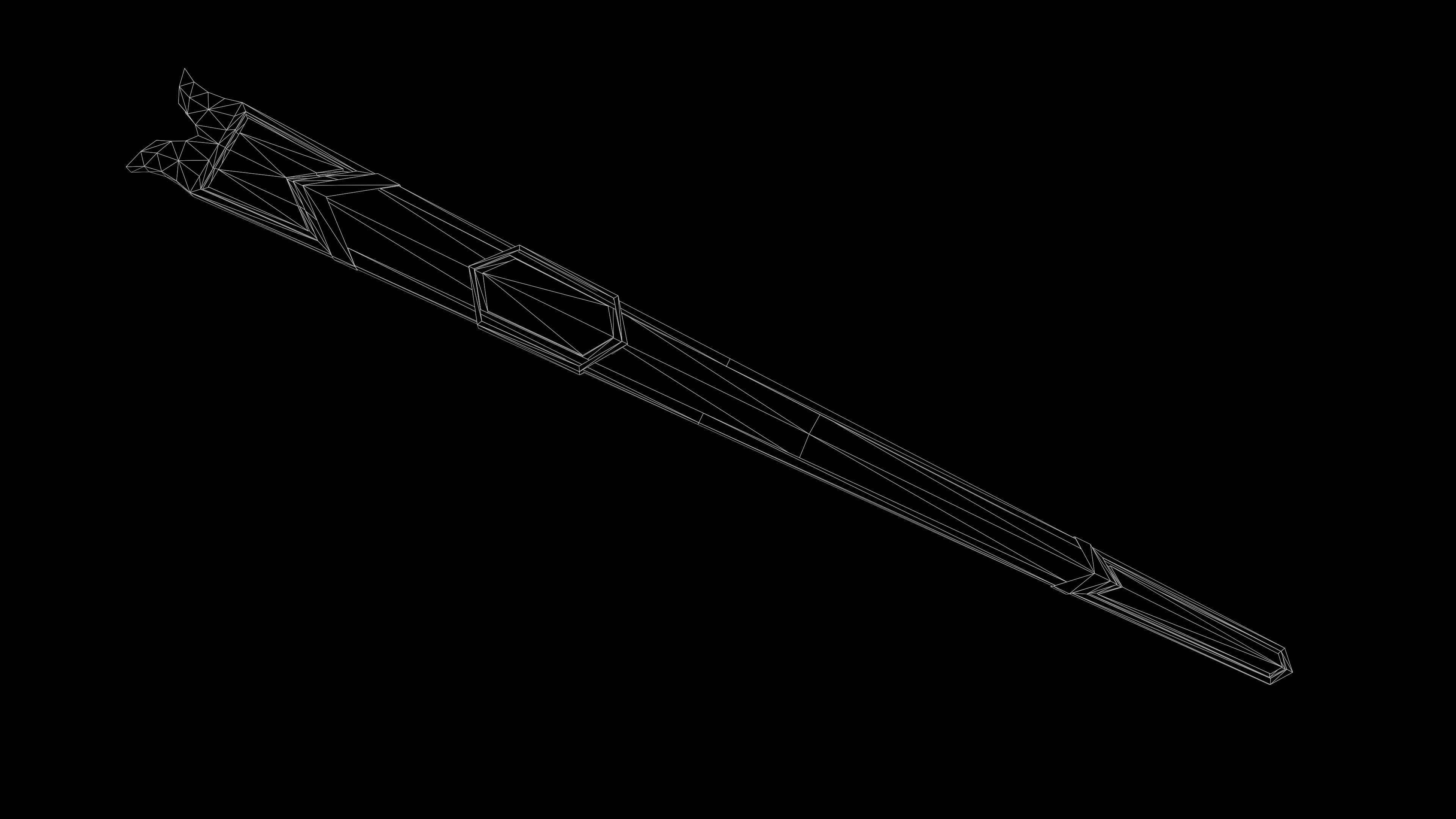 Dagger Melee Weapon Low-poly 3D model_11