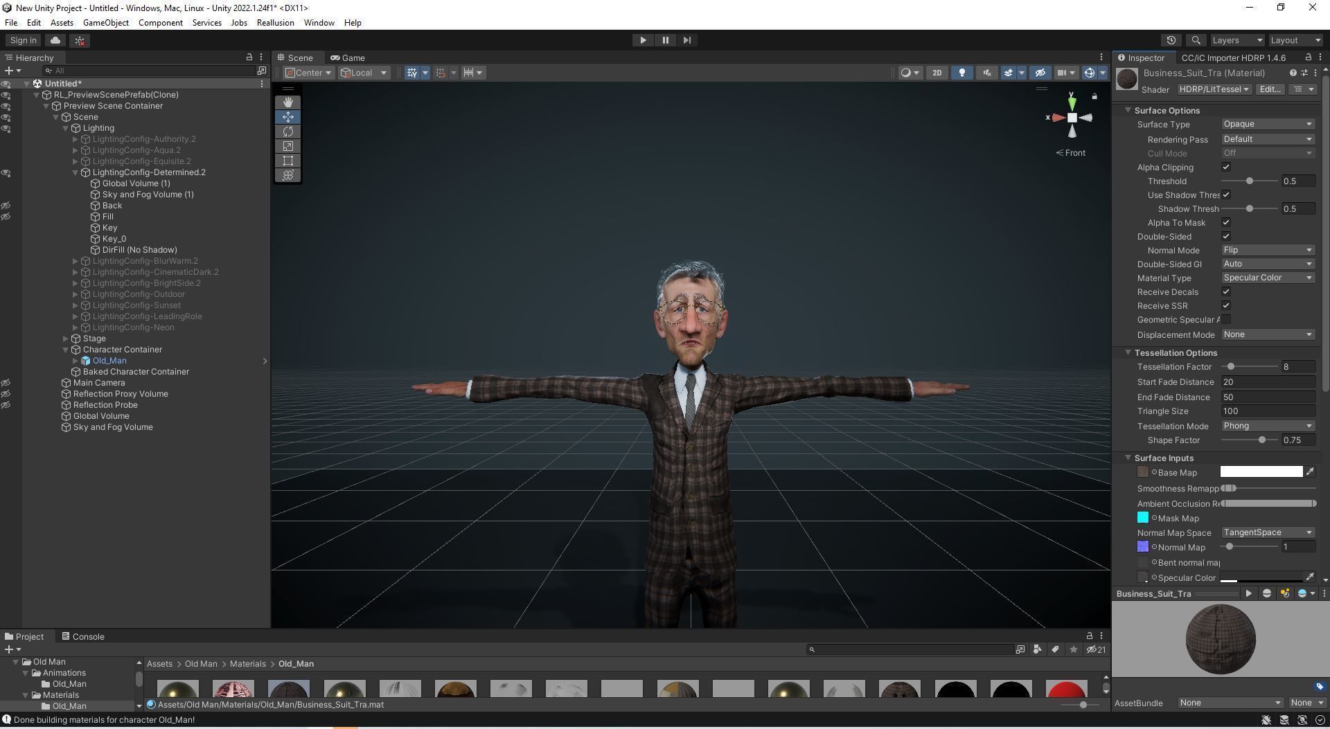 Old Business Man Rigged Animated 2500 Free animations tutorial Low-poly 3D model_15