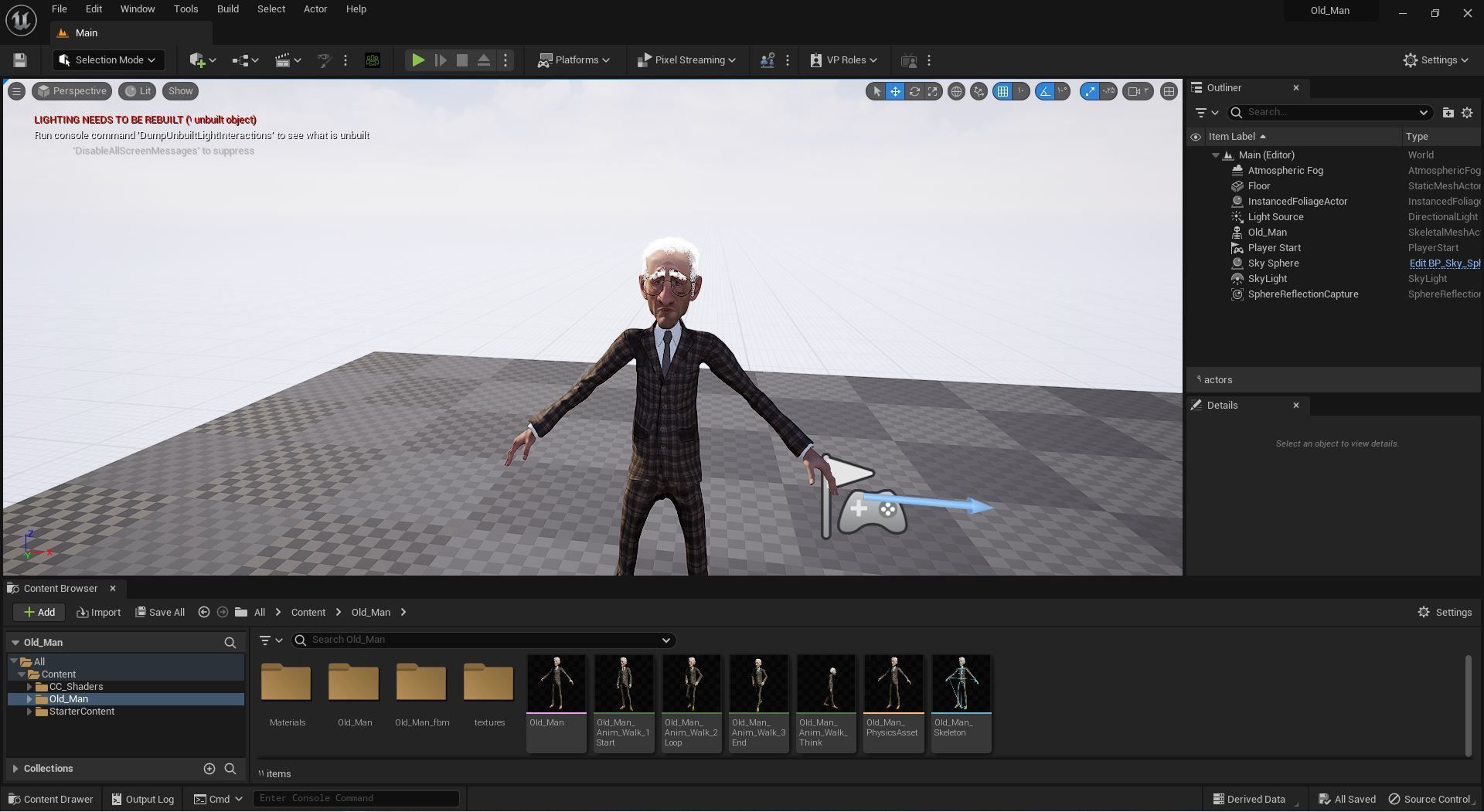 Old Business Man Rigged Animated 2500 Free animations tutorial Low-poly 3D model_16