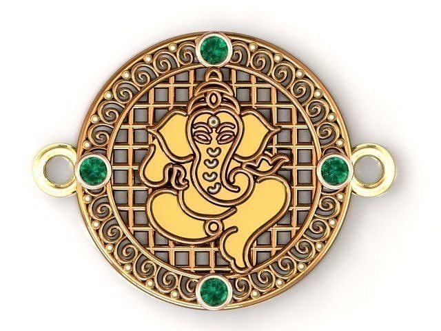 Lord Ganesha Rakhi 3D print model