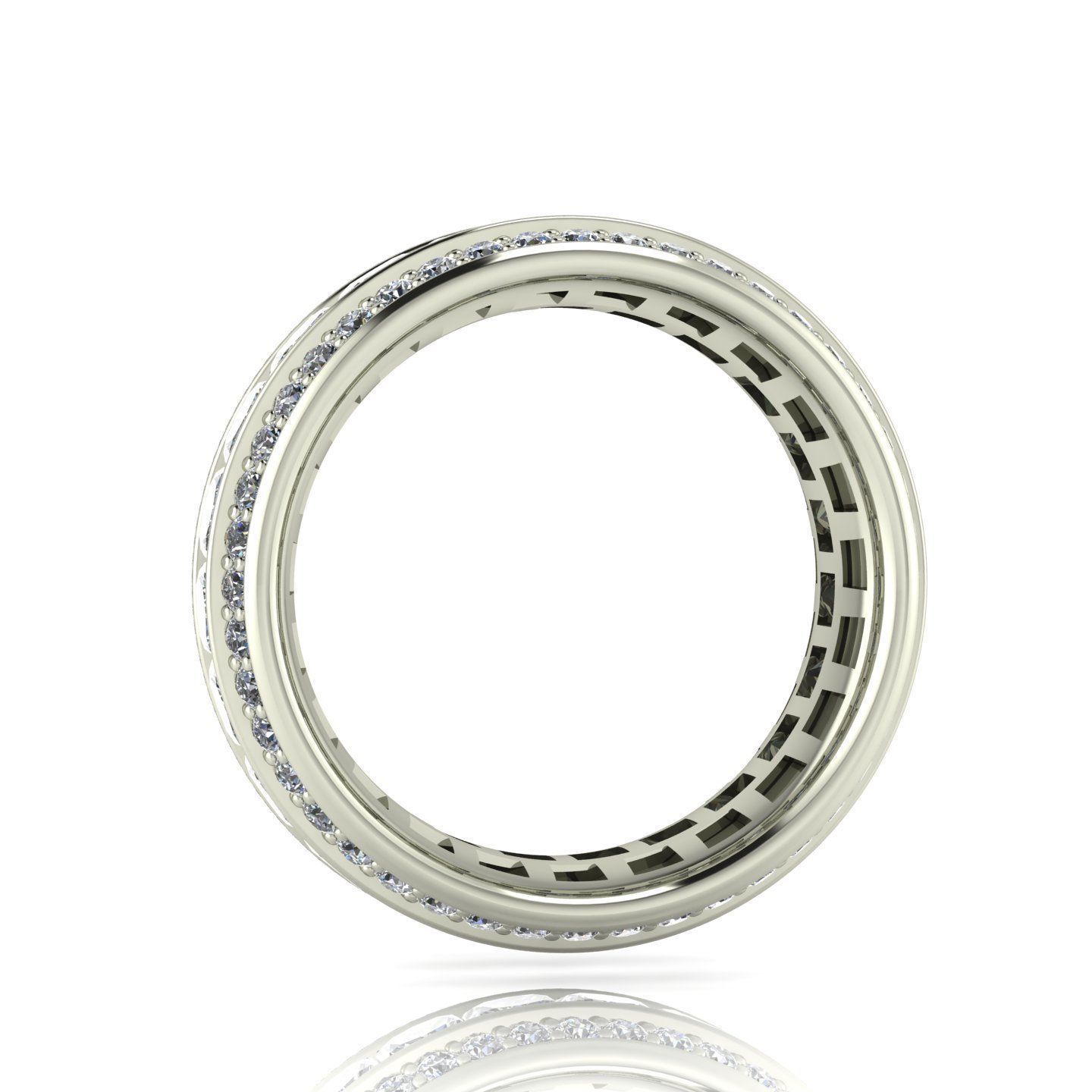 3 Row Princess Eternity Band - 3D print model 3D print model_5