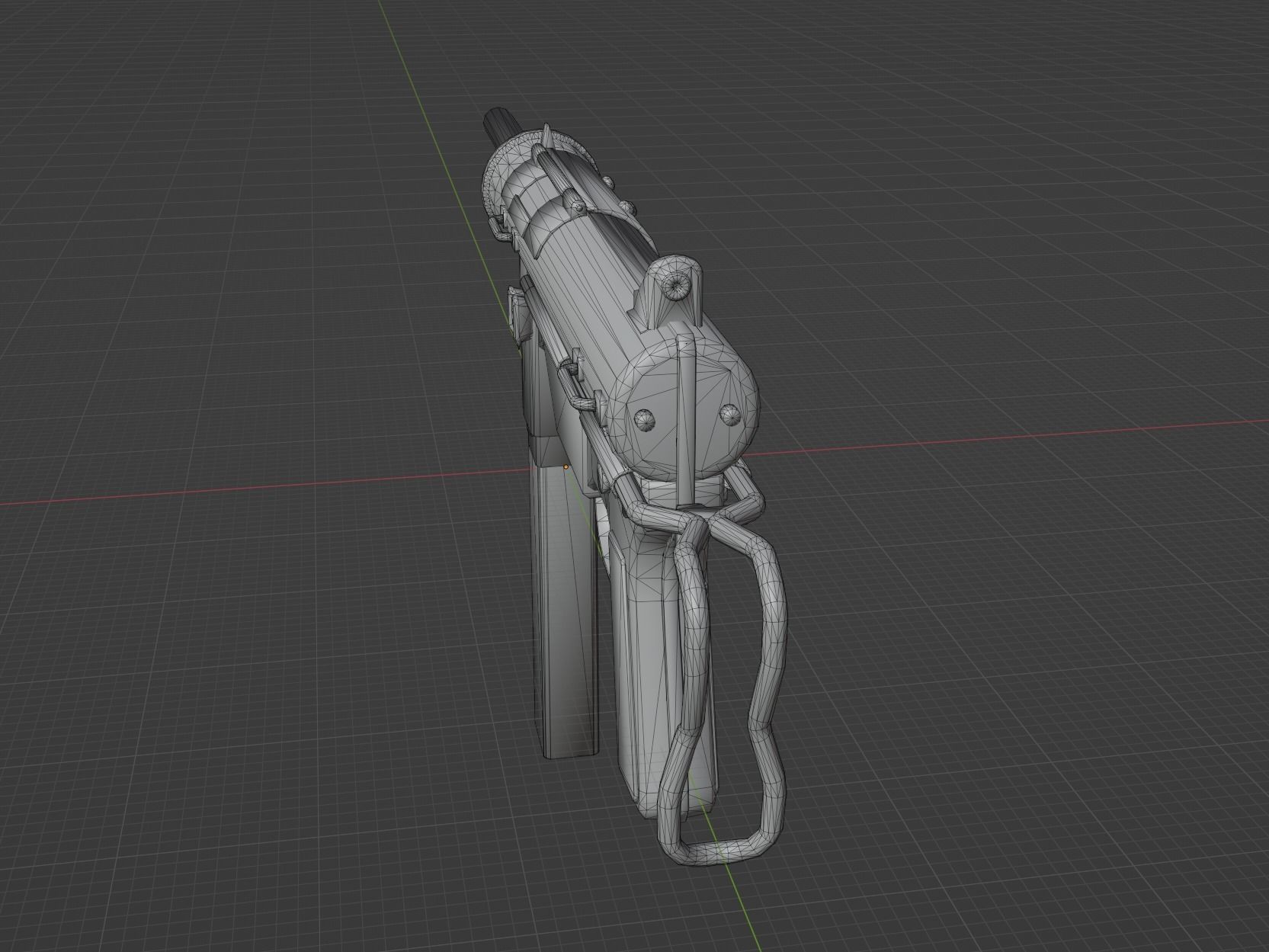 M3 Grease Gun Low-poly 3D model_3