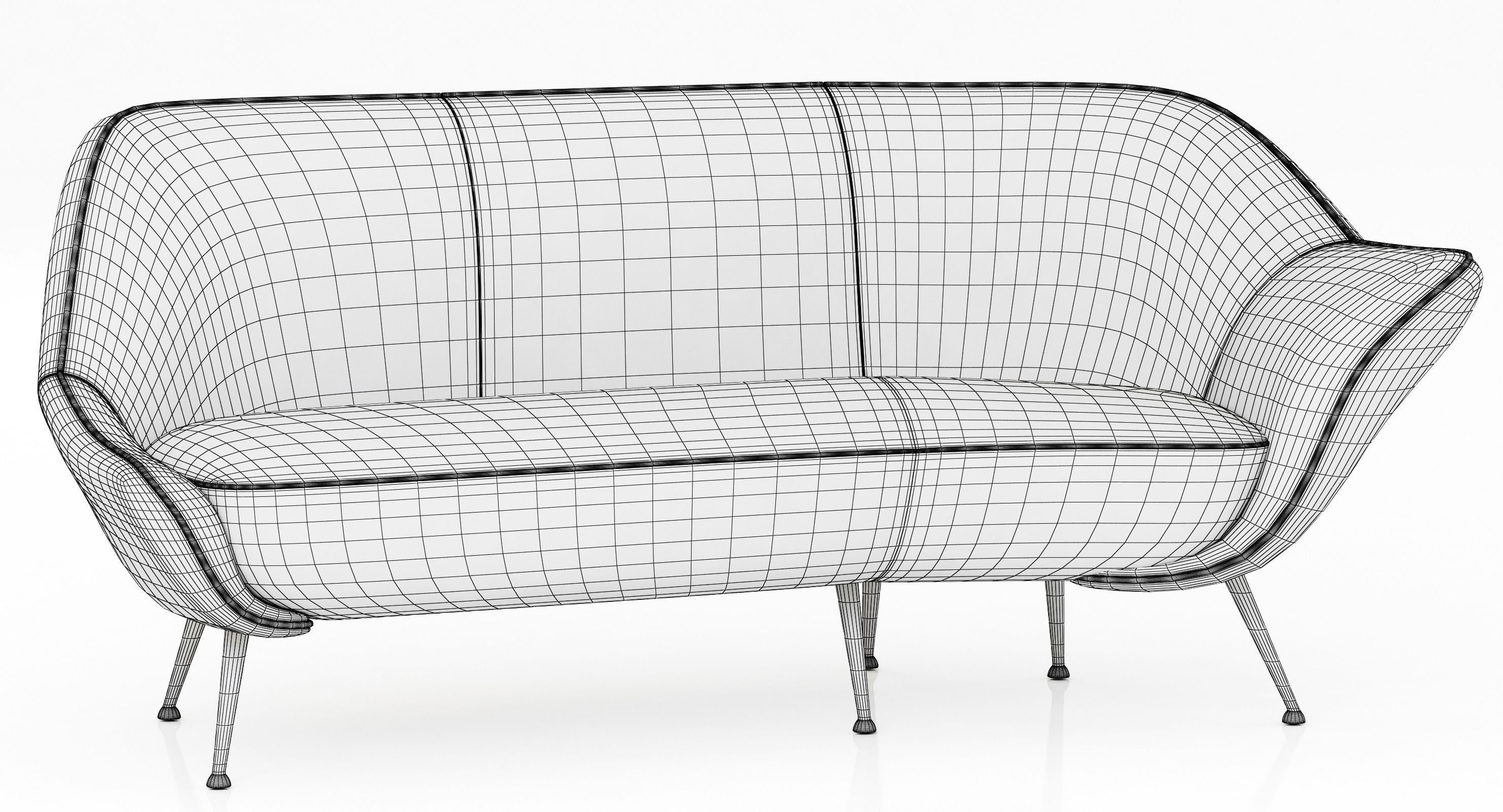 Baxter Mio Sofa 3D model_7