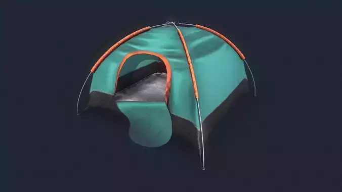Camping Tent Low-poly 3D model