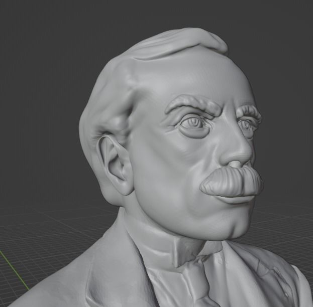 David Lloyd George 3D print model_9