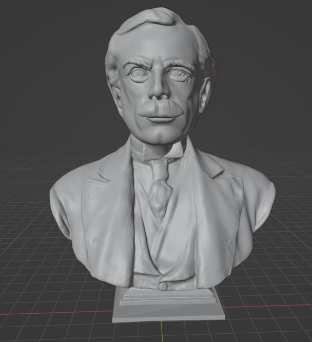 David Lloyd George 3D print model_11