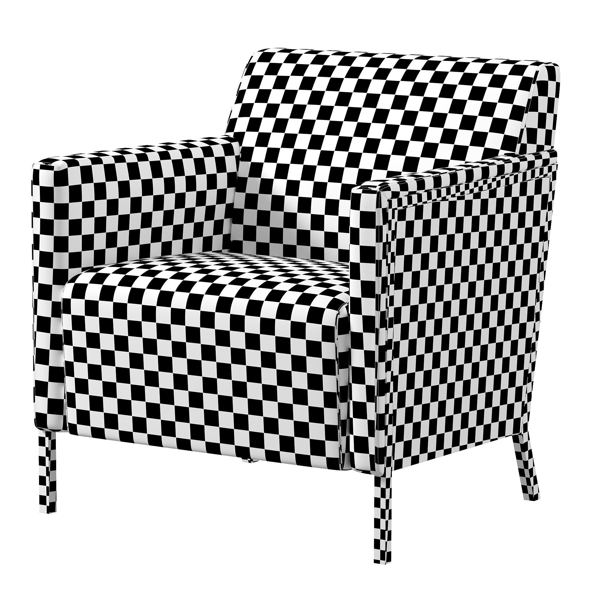 Steel small armchair by Enrico Franzolini 3D model_4