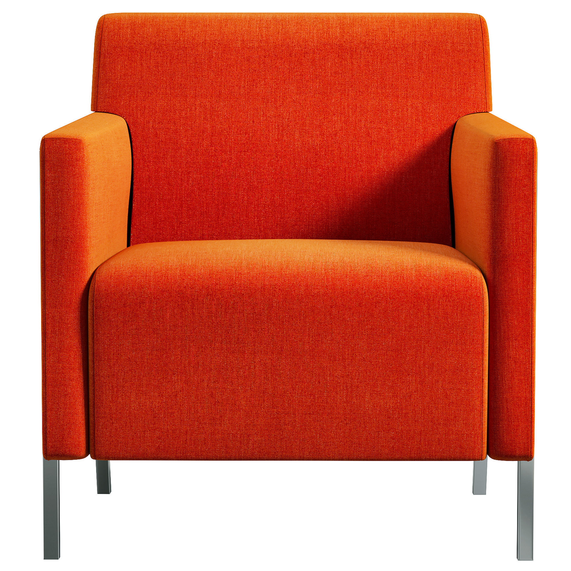 Steel small armchair by Enrico Franzolini 3D model_1