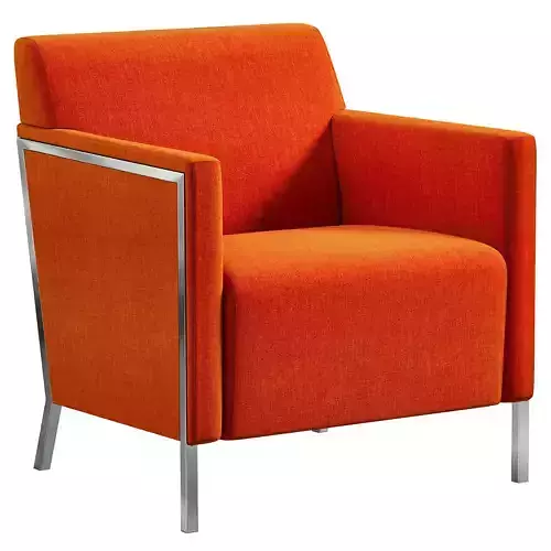 Steel small armchair by Enrico Franzolini