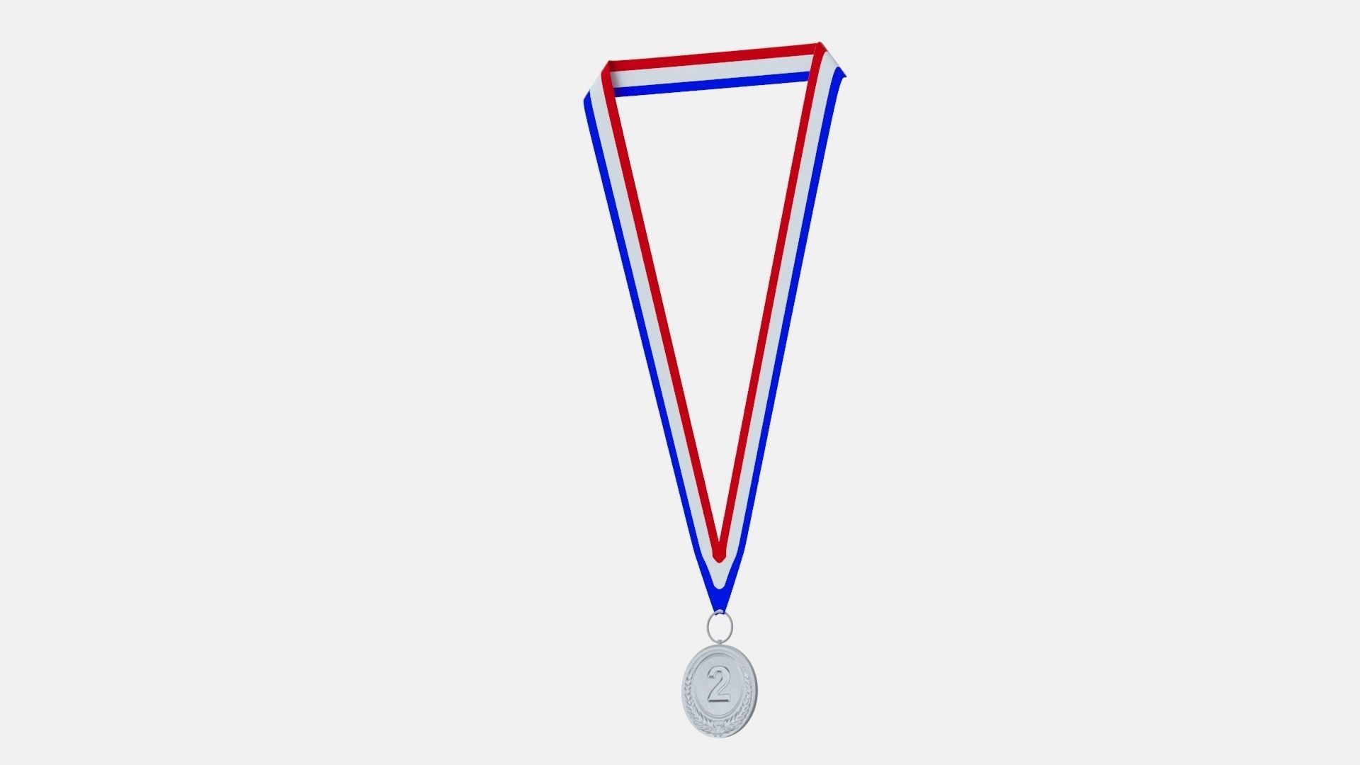 silver Medal 2nd Place 3D model_4