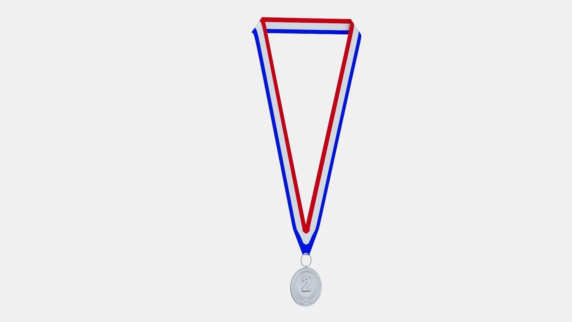 silver Medal 2nd Place 3D model_3