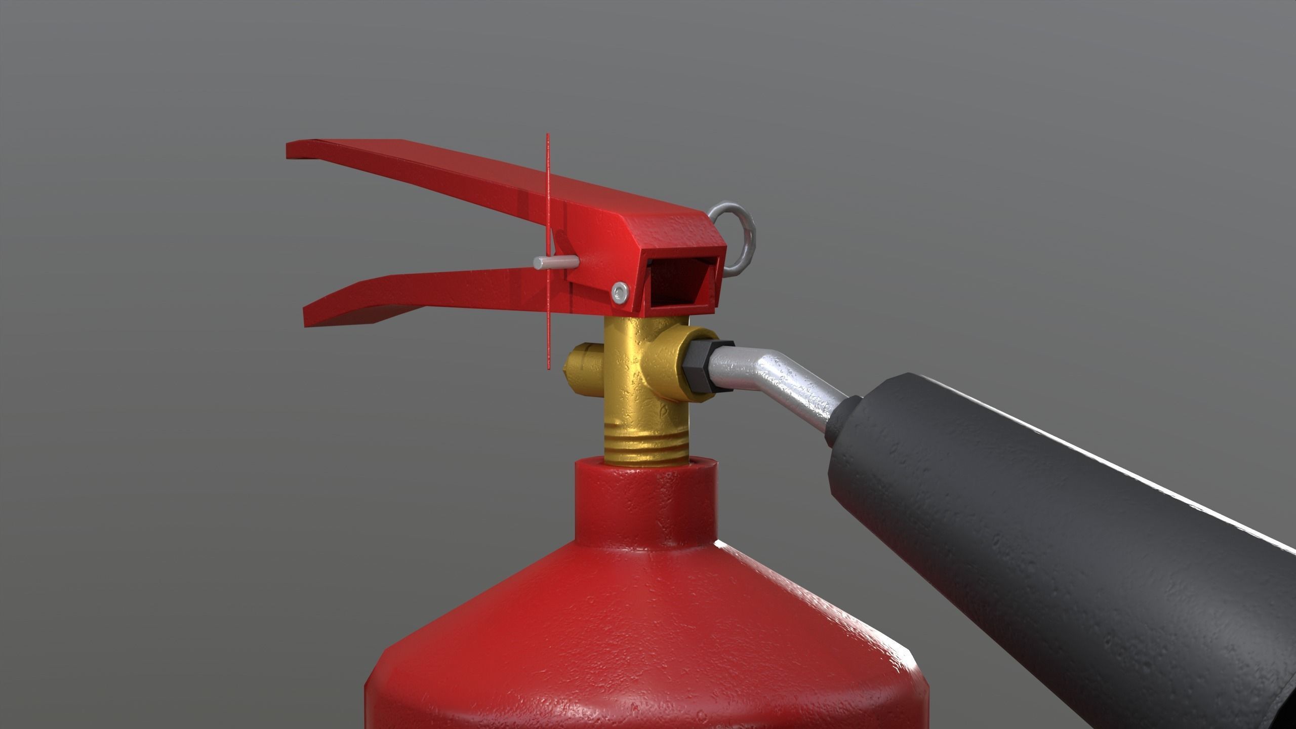 fire extinguisher Low-poly 3D model_5