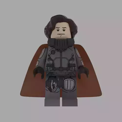Paul Dune Lego Caracter Rigged