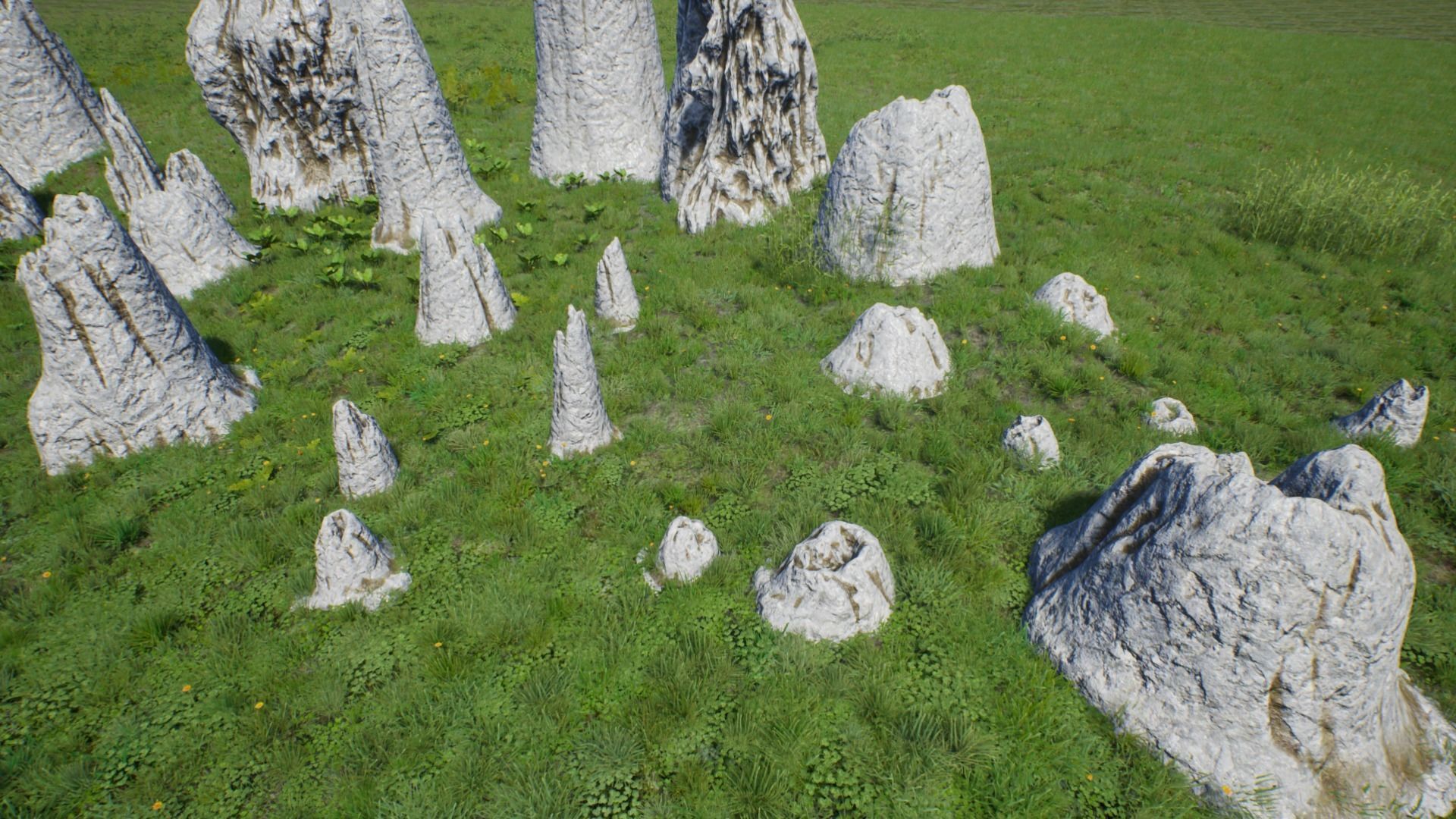 Rocks Formations Pack Low-poly 3D model_3