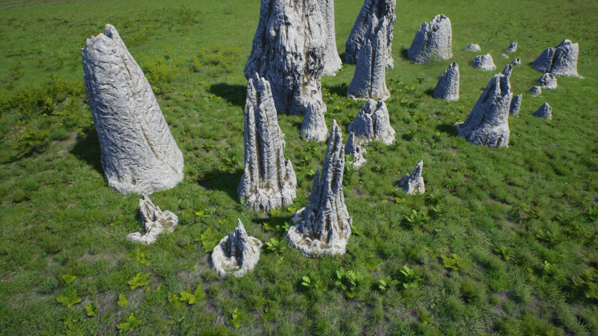 Rocks Formations Pack Low-poly 3D model_1