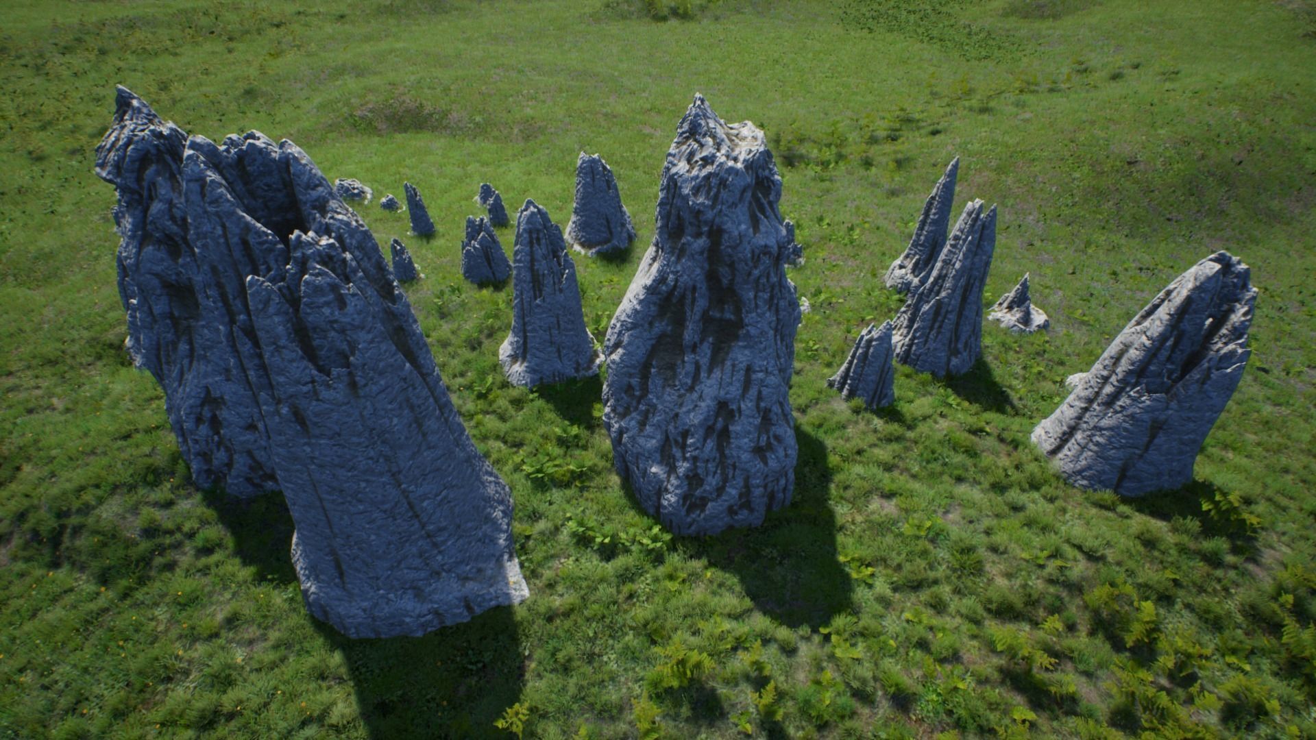 Rocks Formations Pack Low-poly 3D model_5