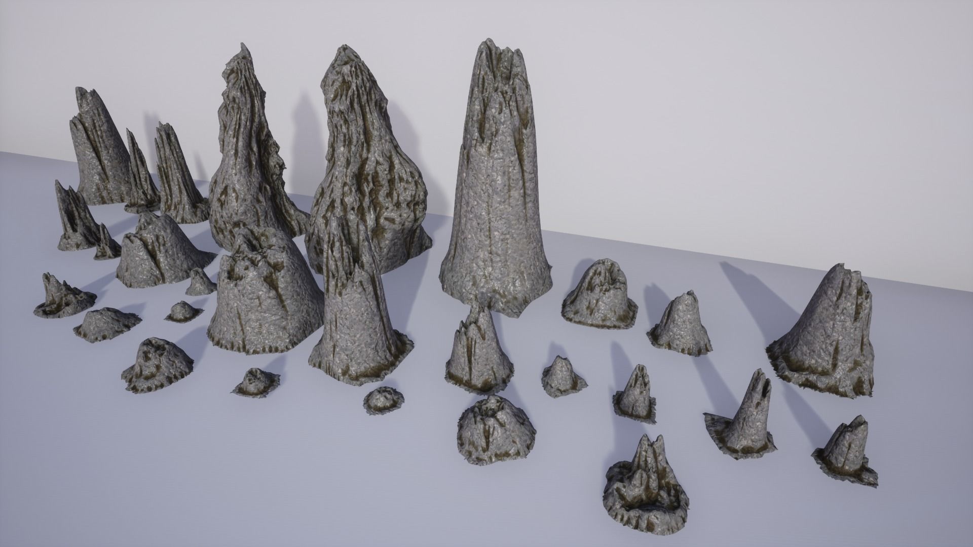 Rocks Formations Pack Low-poly 3D model_8