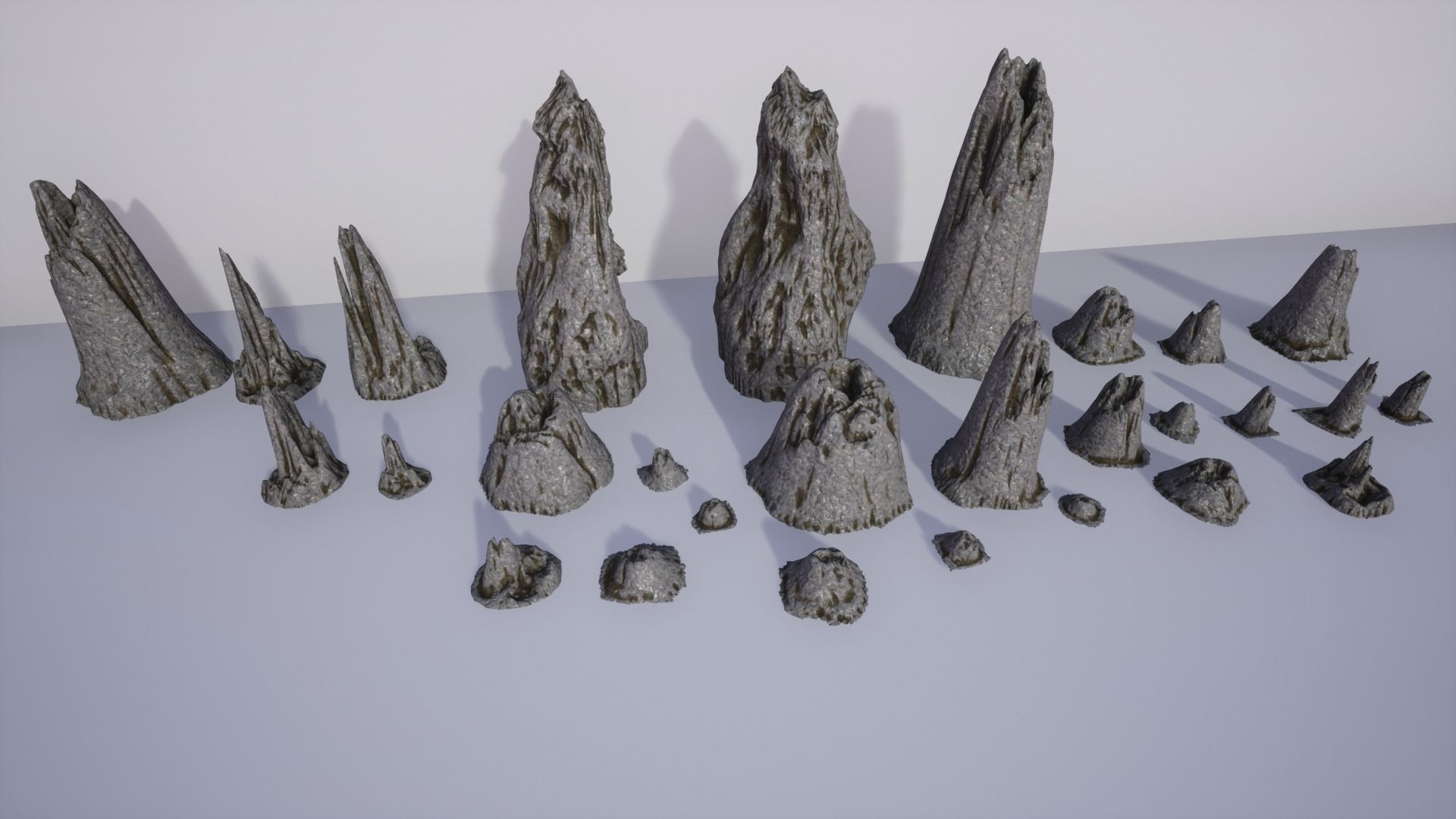 Rocks Formations Pack Low-poly 3D model_6