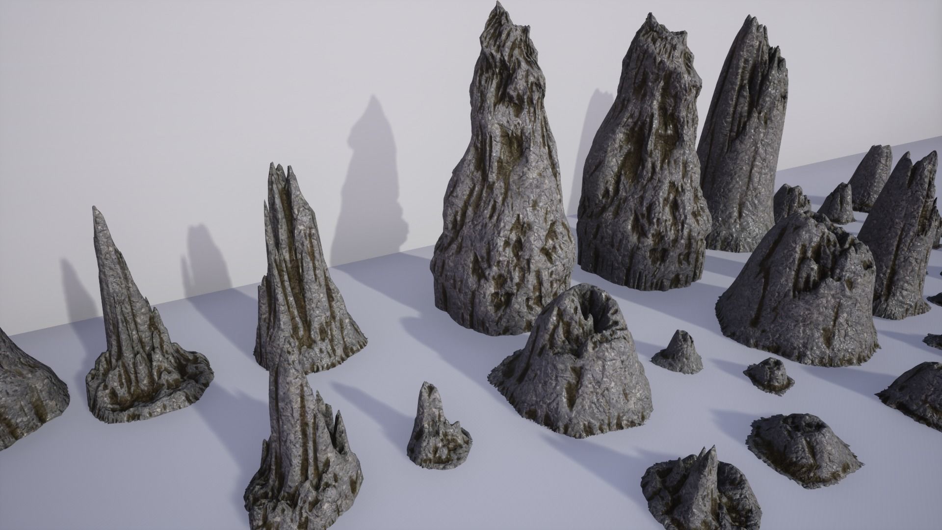 Rocks Formations Pack Low-poly 3D model_10