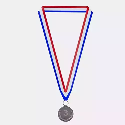 bronze Medal 3rd Place 3D model