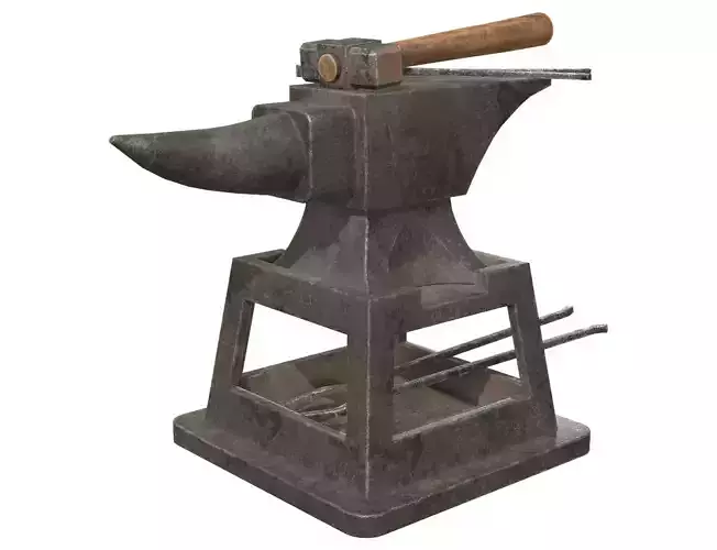 Anvil 1 Low-poly 3D model