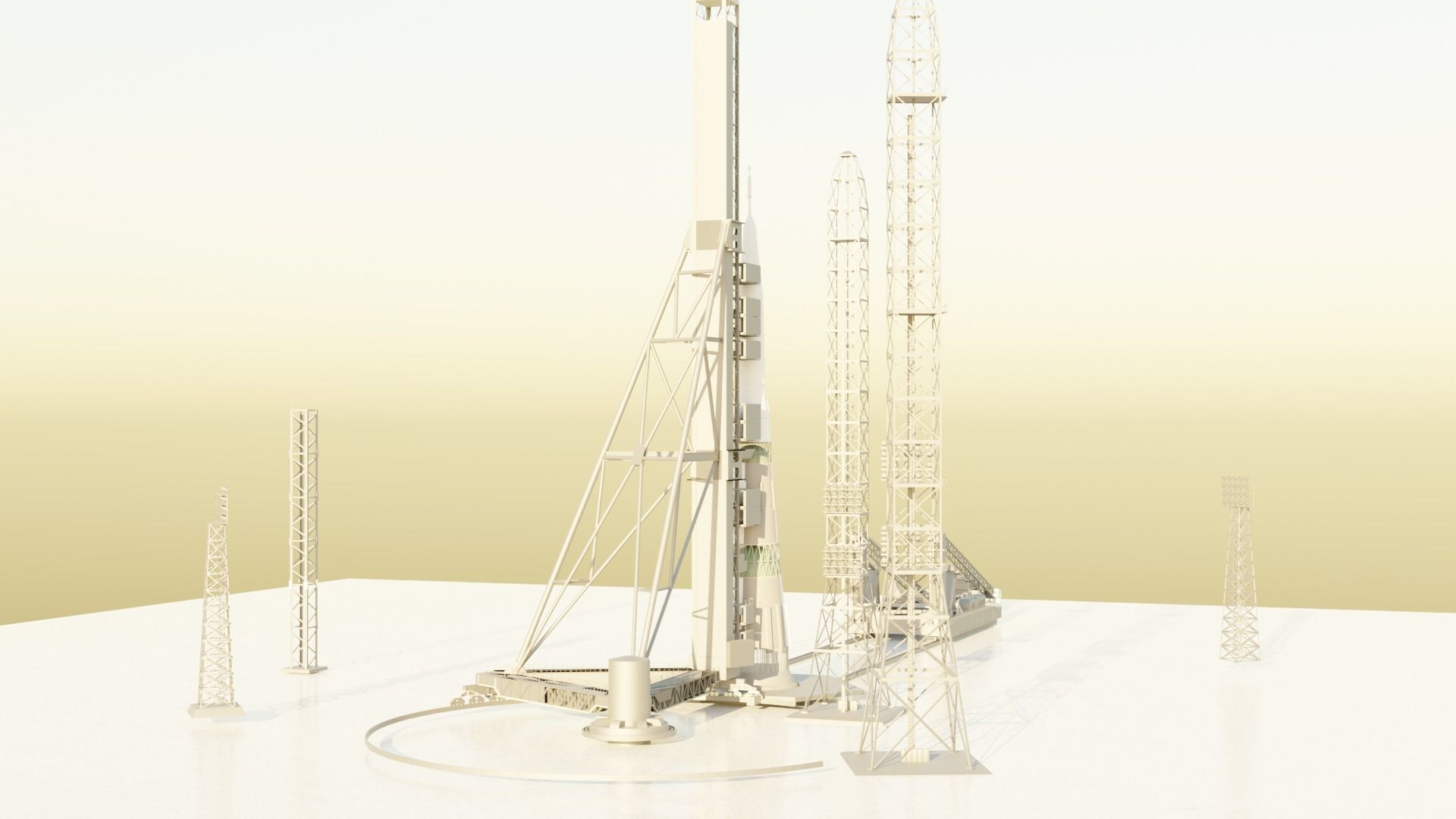 Rocket Launch Site Part 1 3D model_2