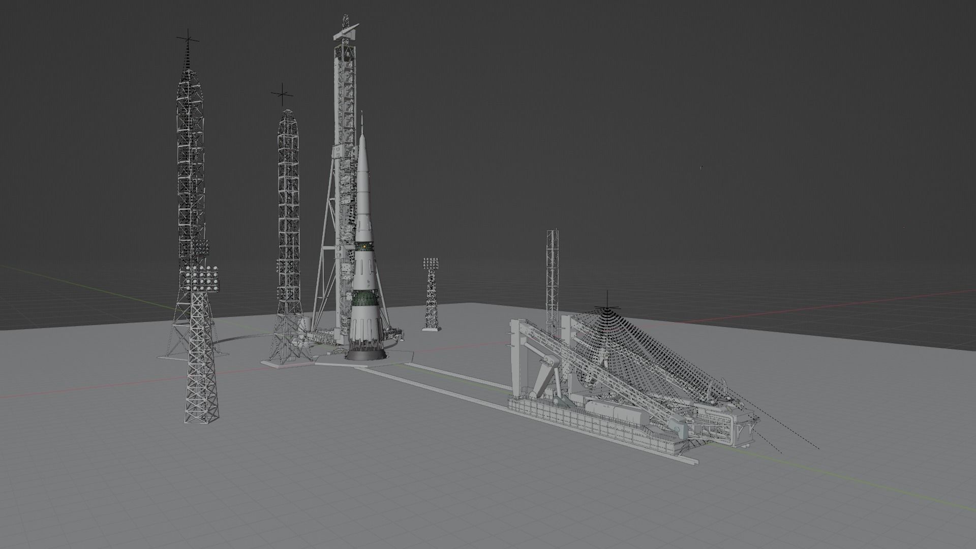 Rocket Launch Site Part 1 3D model_6