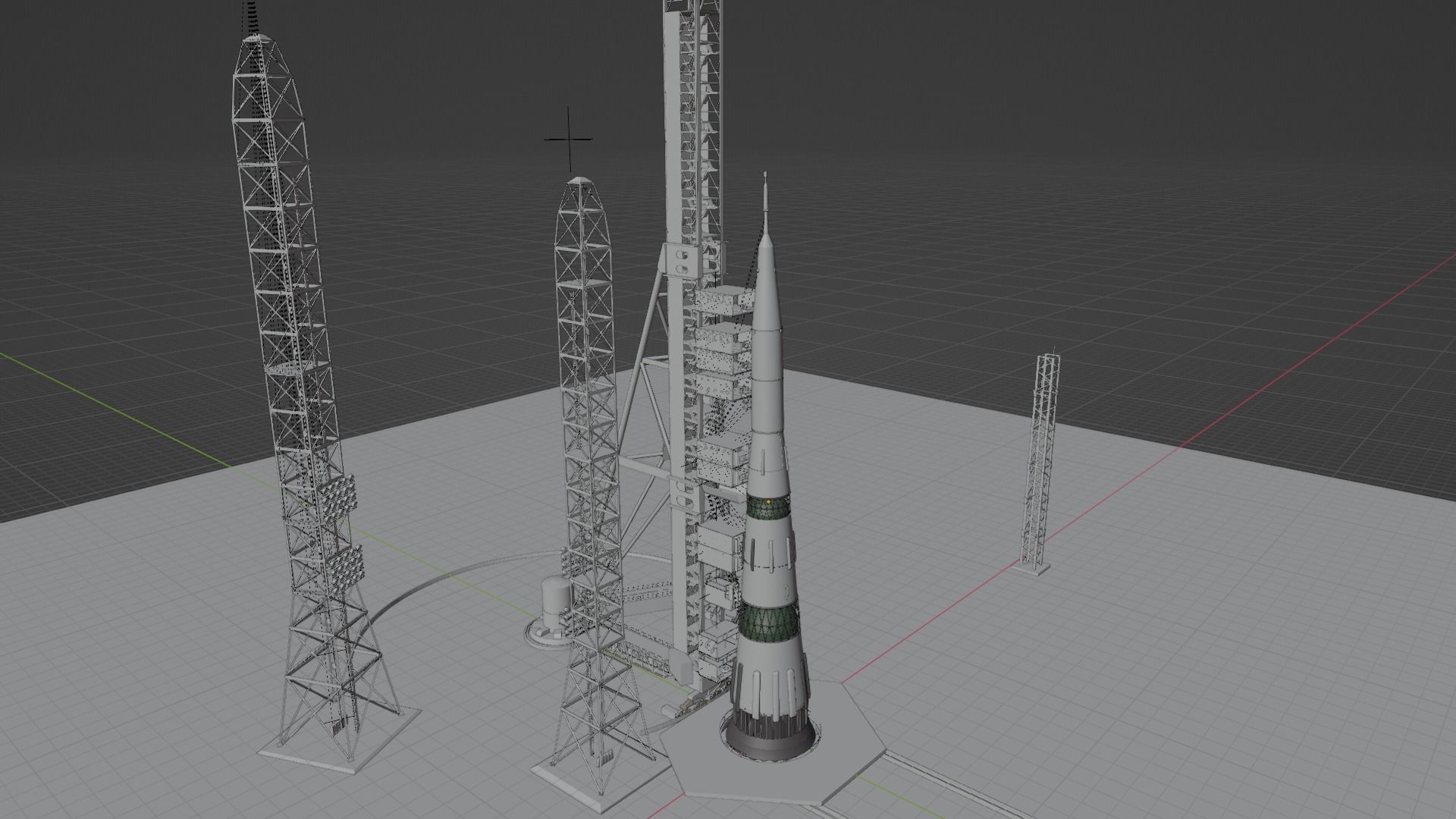 Rocket Launch Site Part 1 3D model_3