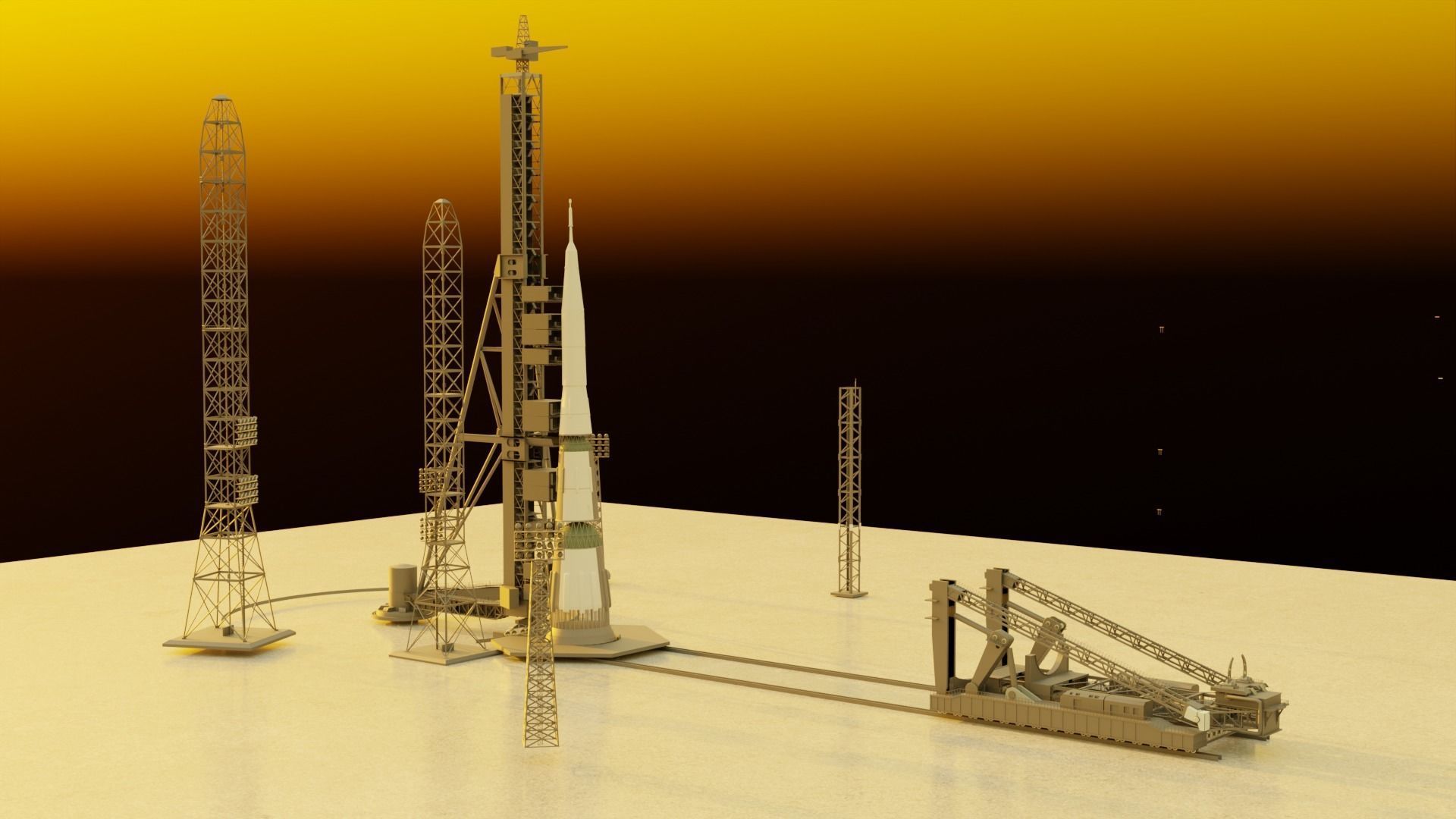 Rocket Launch Site Part 1 3D model_7