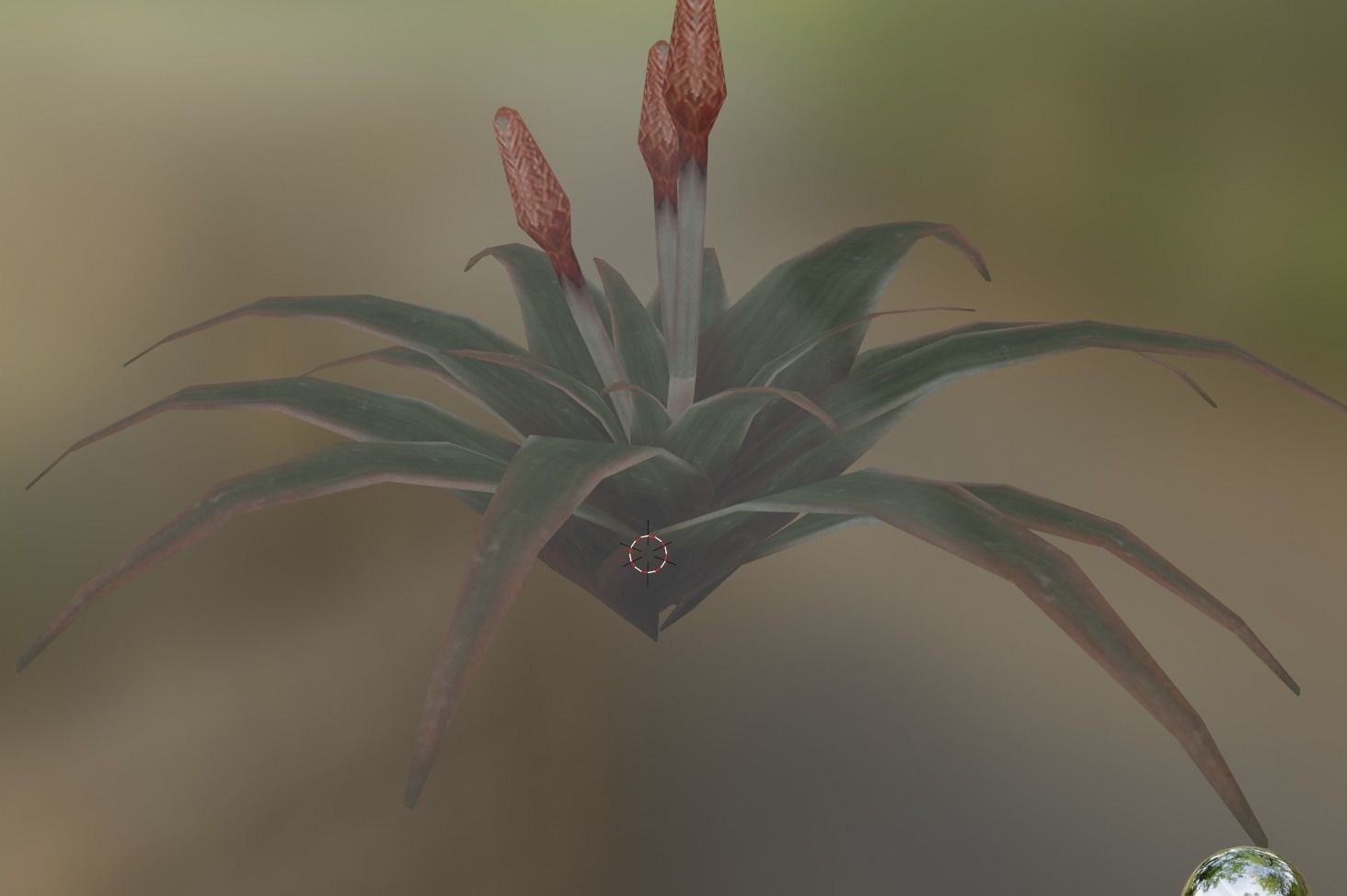 cactus star tree Low-poly 3D model_1