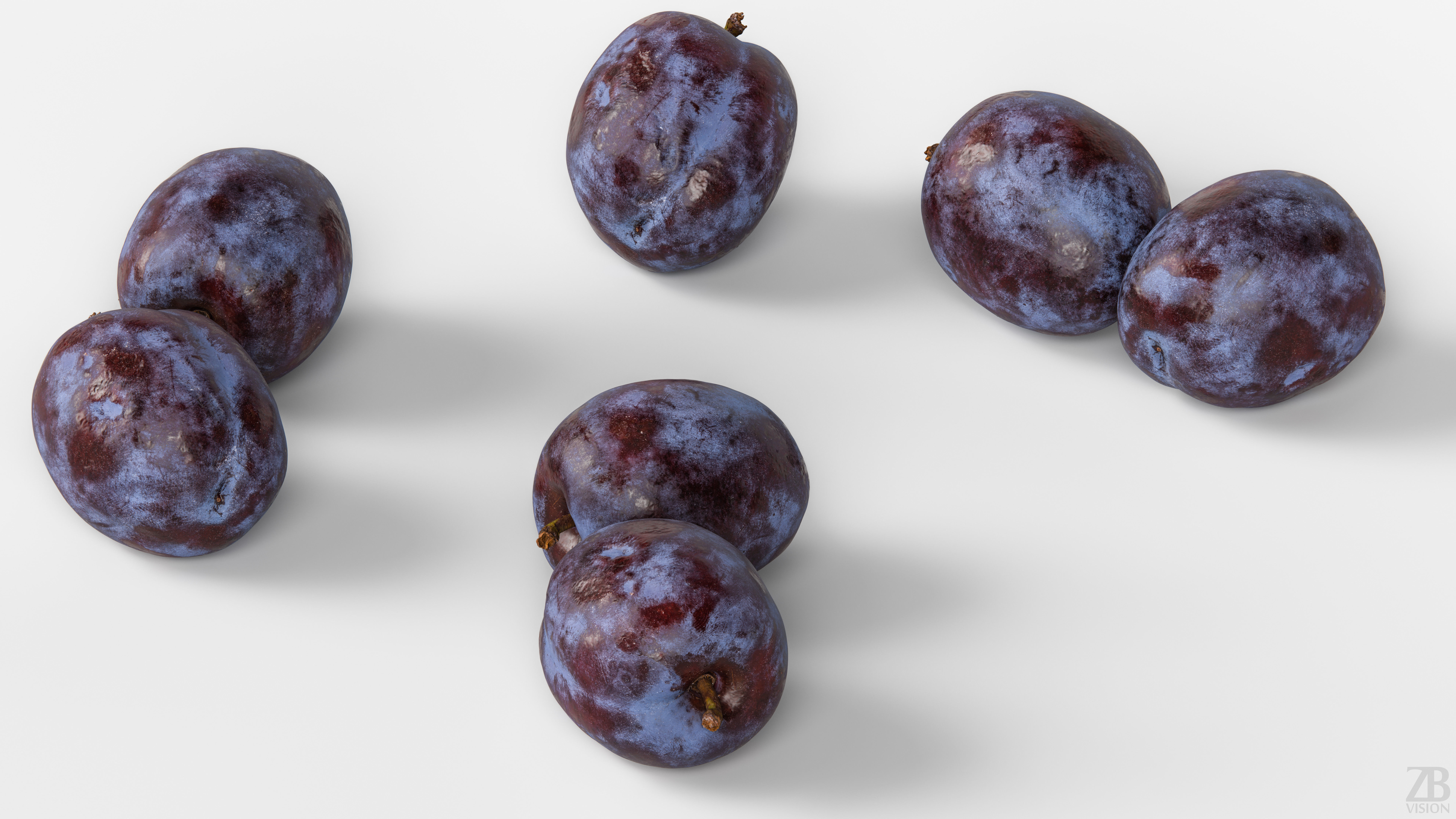 Plum  3D model_2