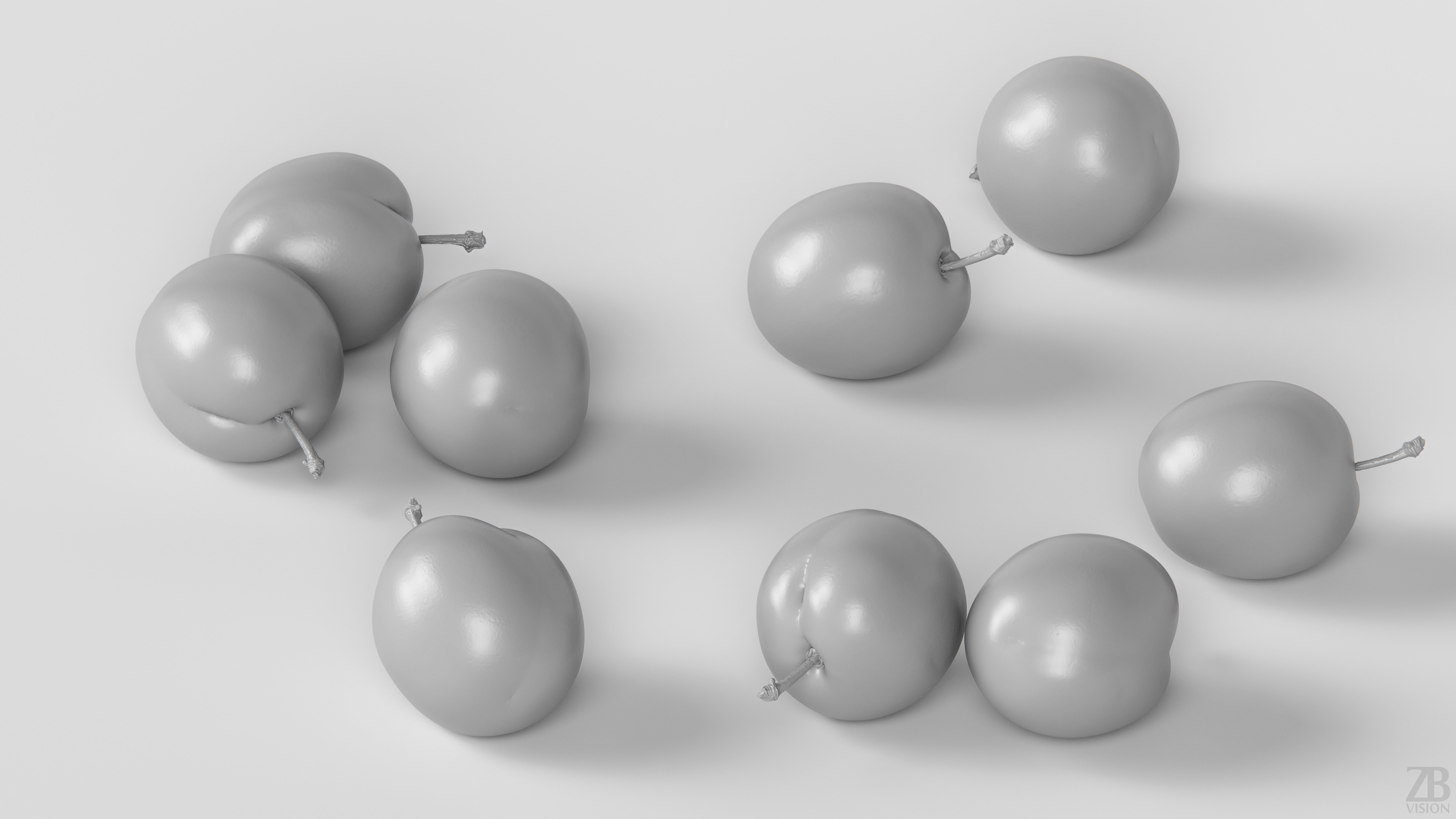 Plum  3D model_3