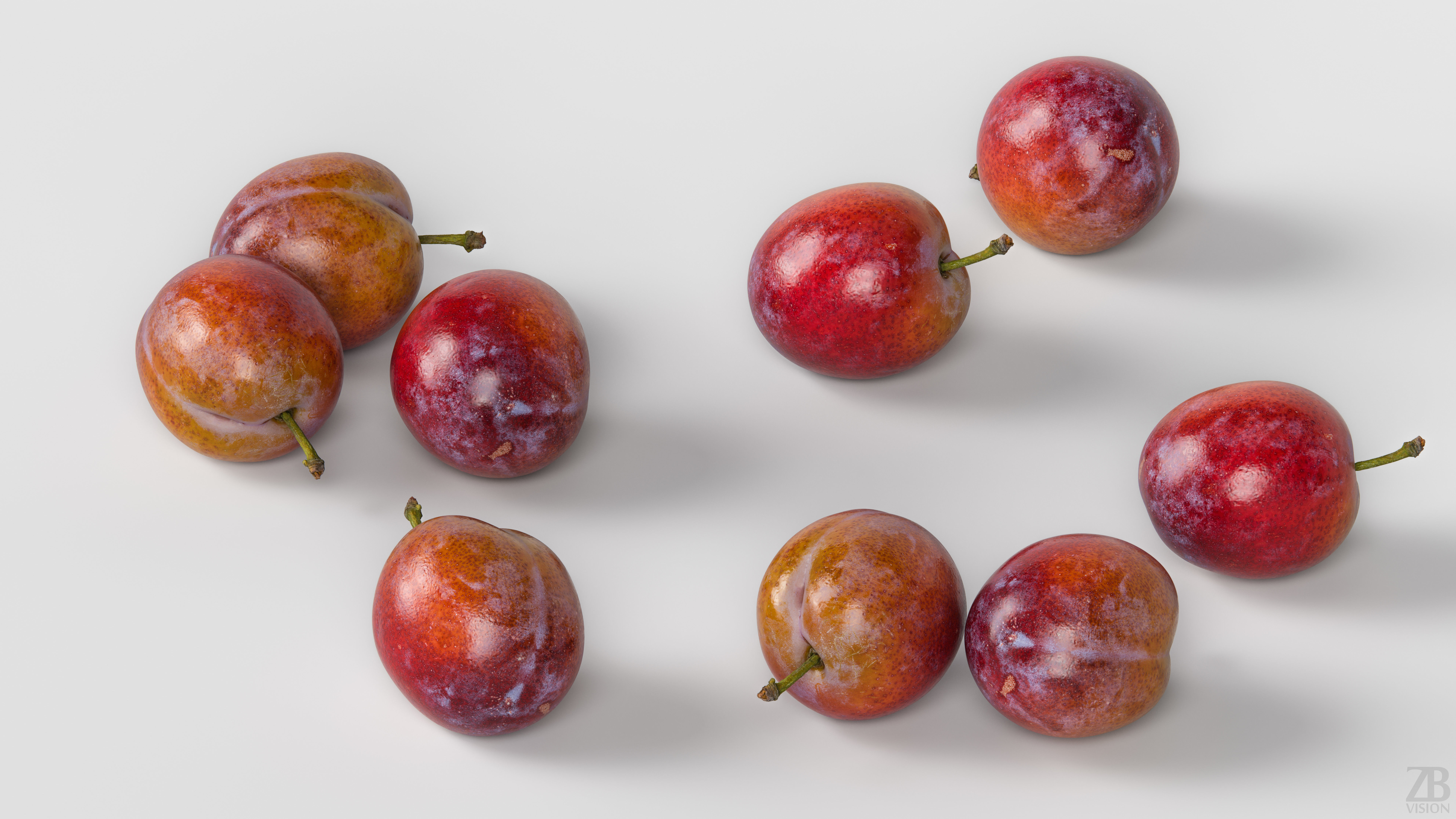 Plum  3D model_2