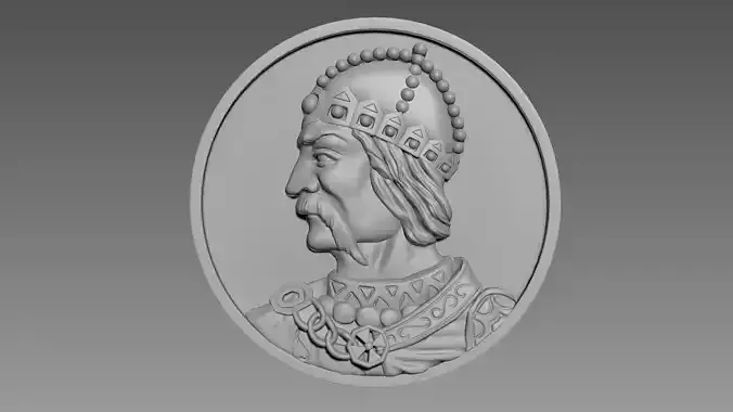 Coin Bas-Relief 3D model