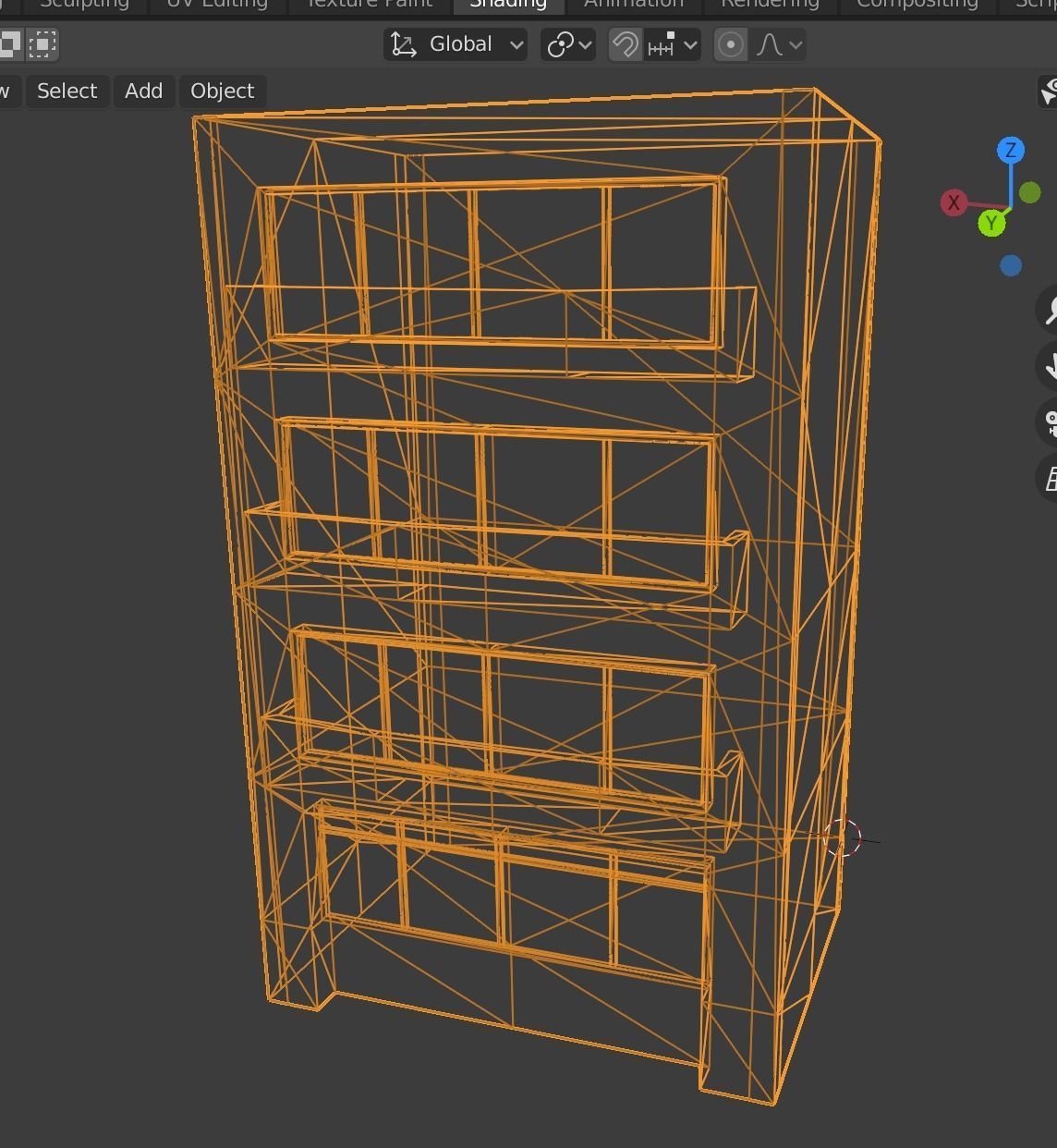building 12 Low-poly 3D model_5