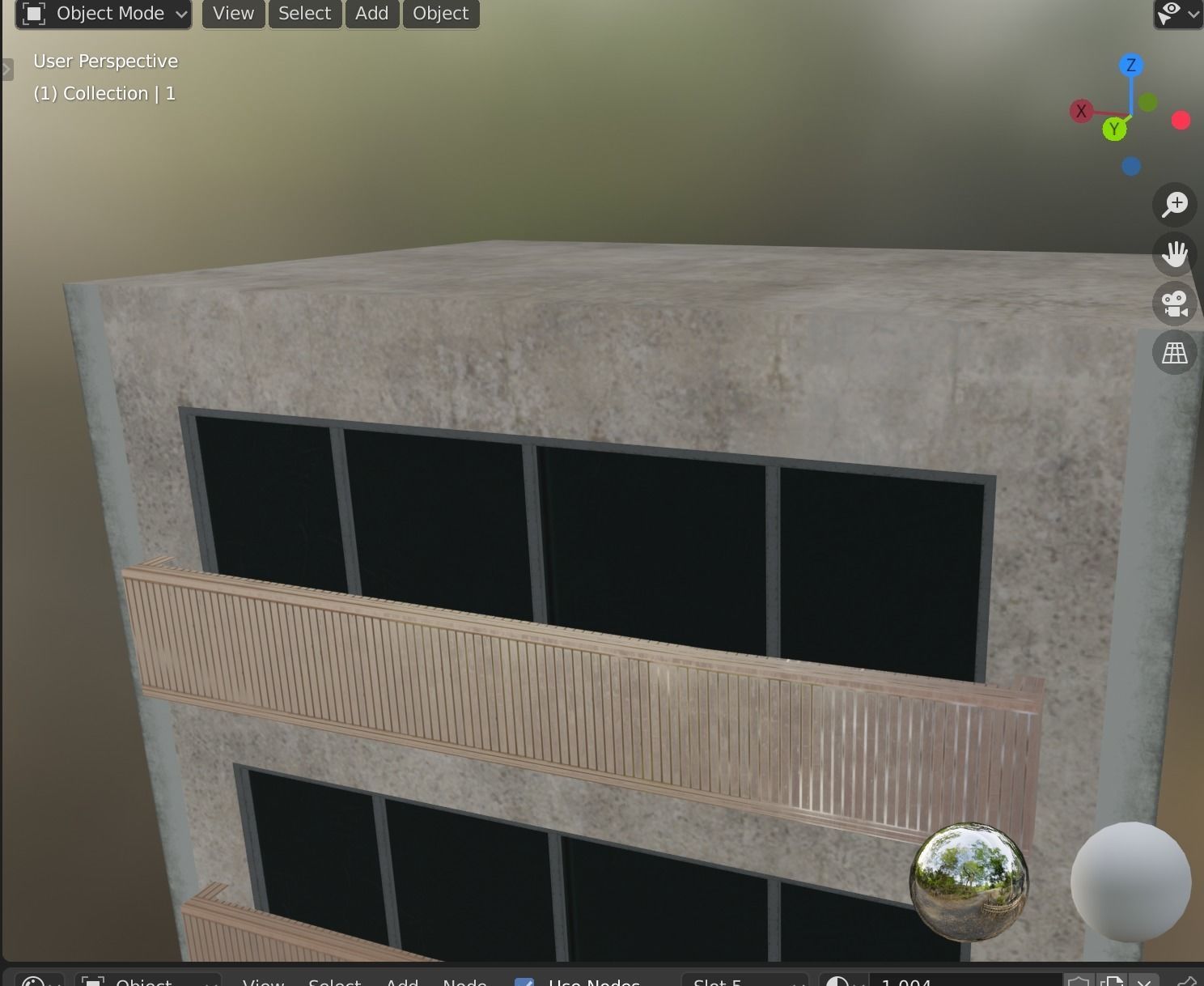 building 12 Low-poly 3D model_4