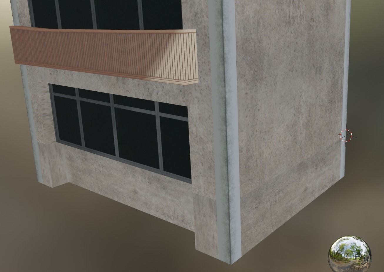 building 12 Low-poly 3D model_1