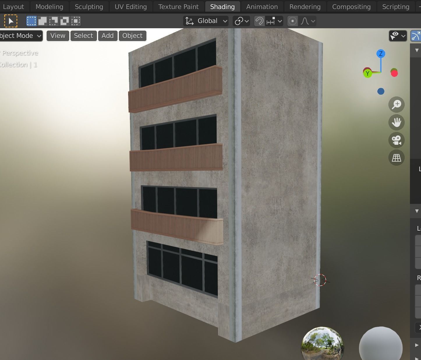 building 12 Low-poly 3D model_8