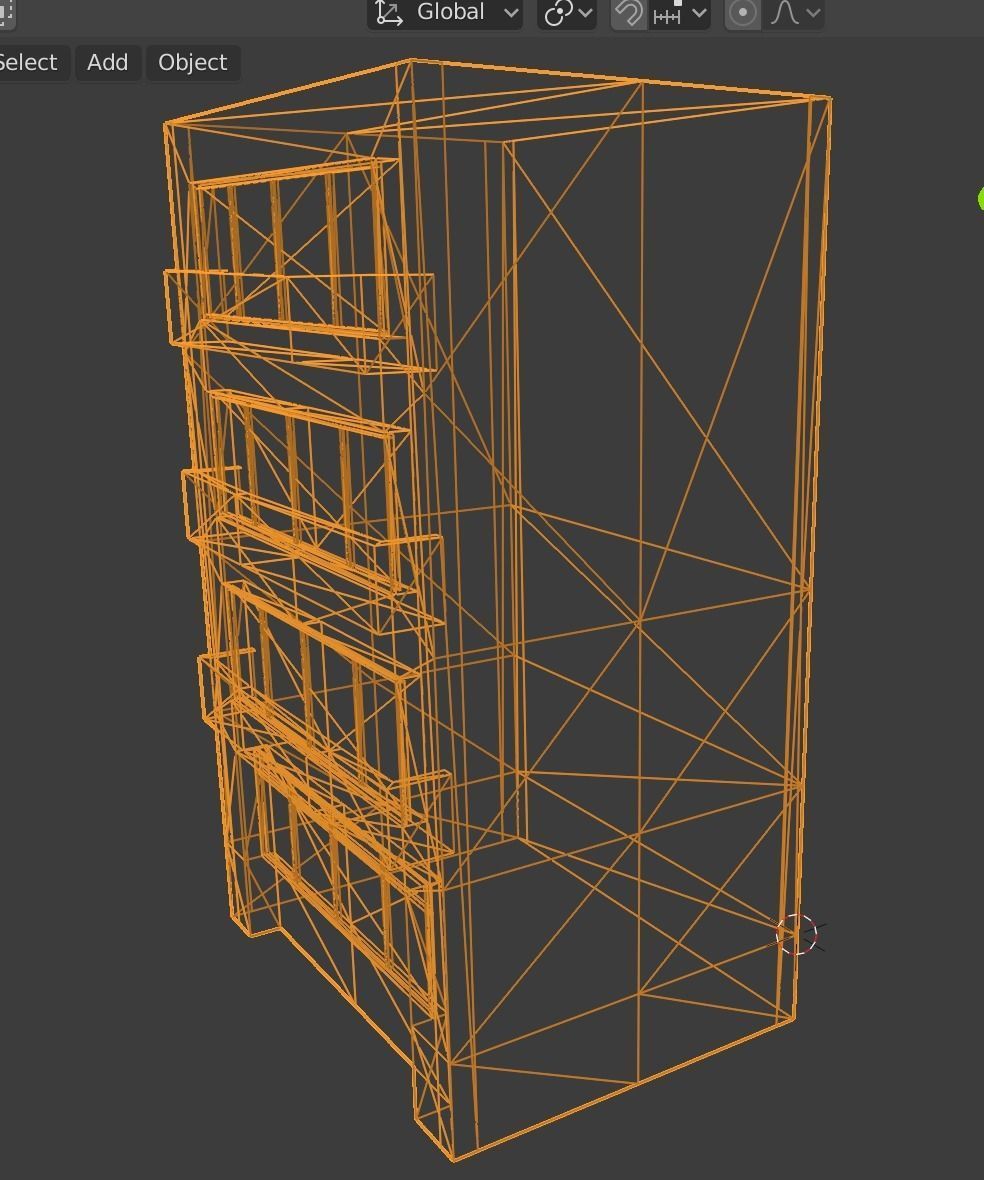 building 12 Low-poly 3D model_6
