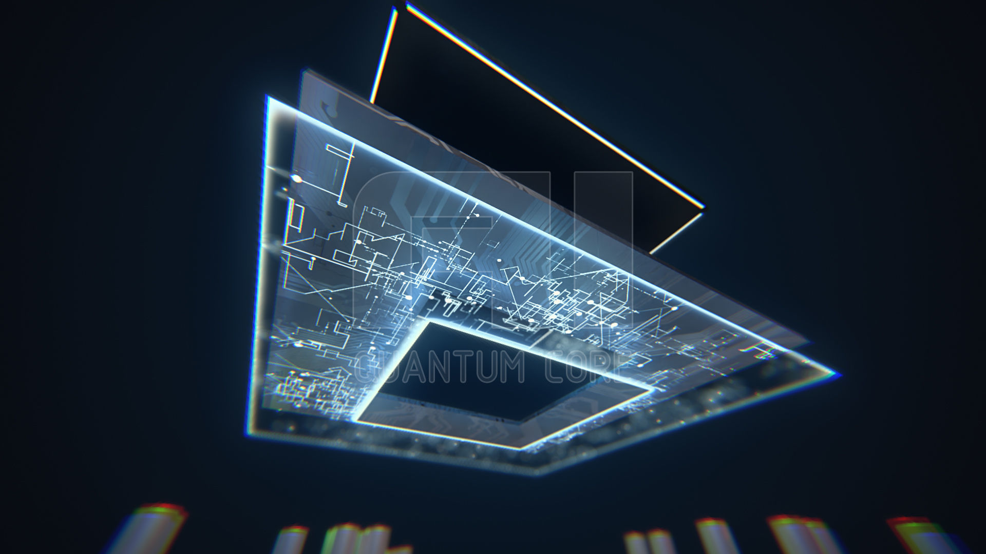 AI Quantum Core PBR Low-poly 3D model_12