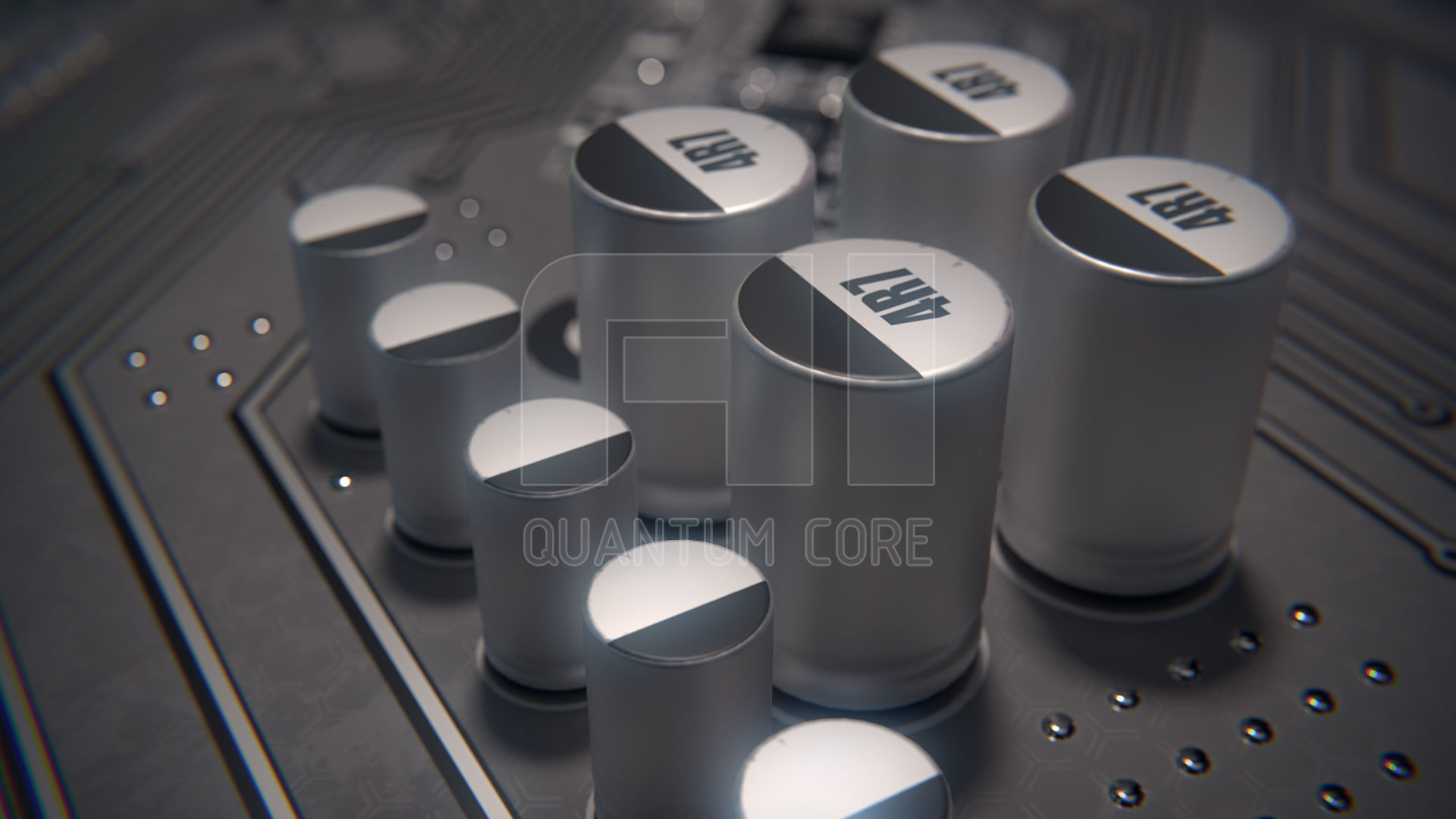 AI Quantum Core PBR Low-poly 3D model_11