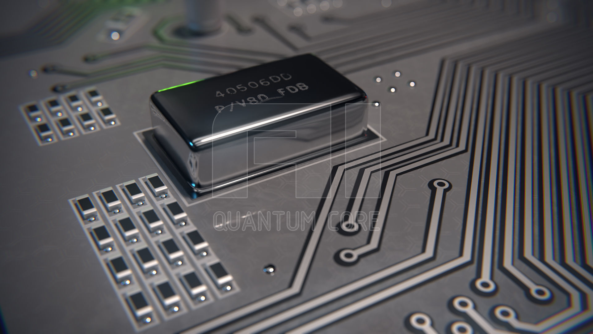 AI Quantum Core PBR Low-poly 3D model_10