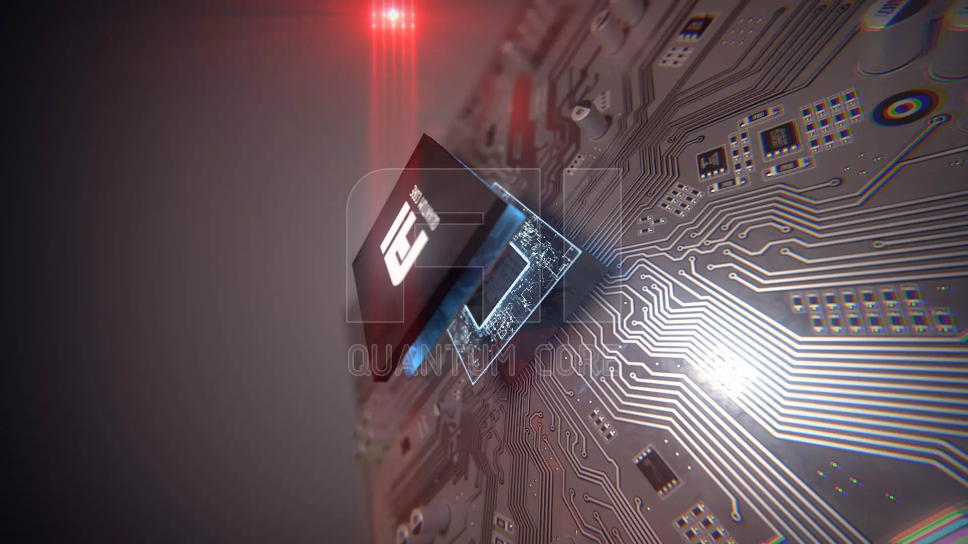 AI Quantum Core PBR Low-poly 3D model_0